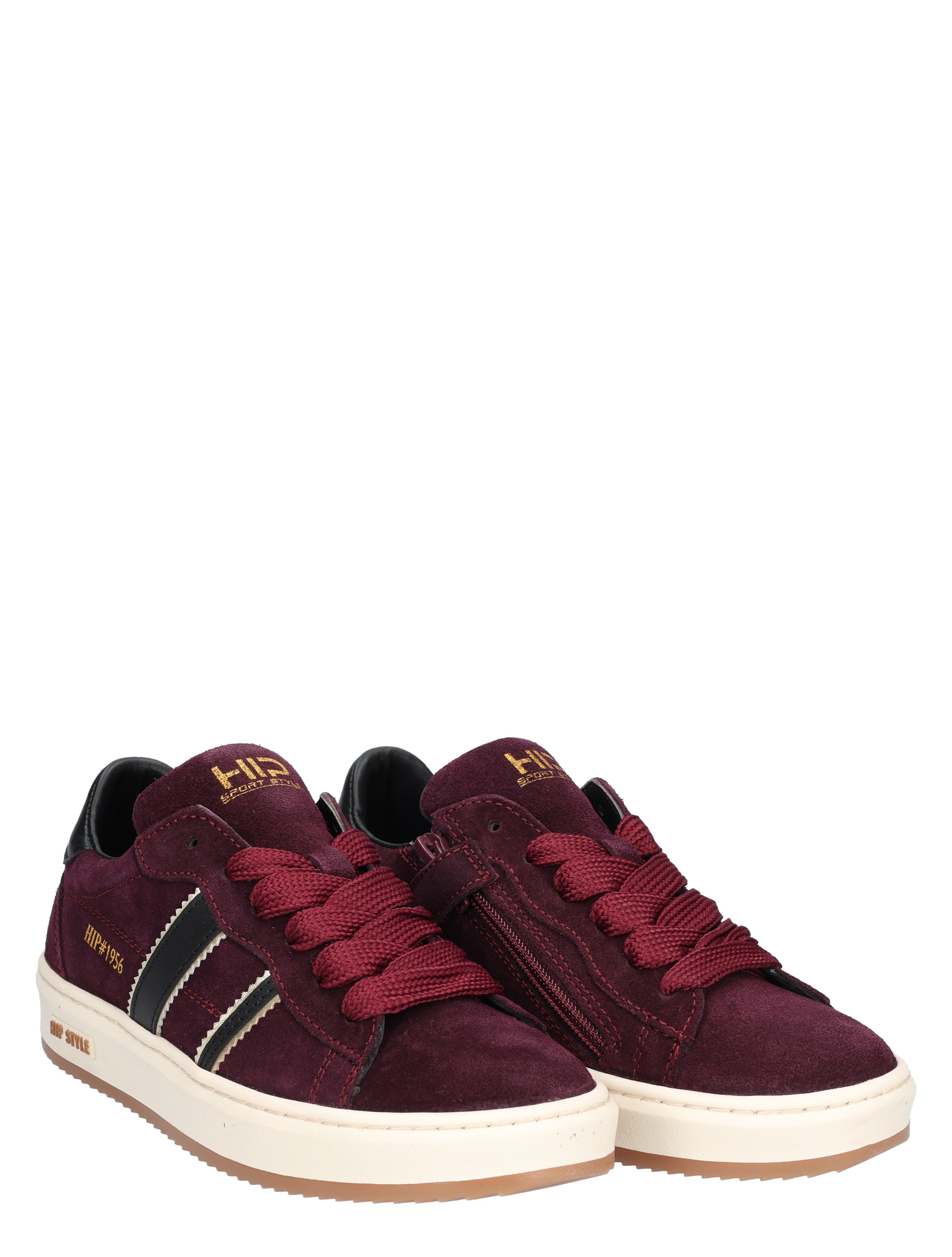 Hip - H1102 Bordeaux - Meisjes - Lage Sneakers - Sneakers - 49273_42_5