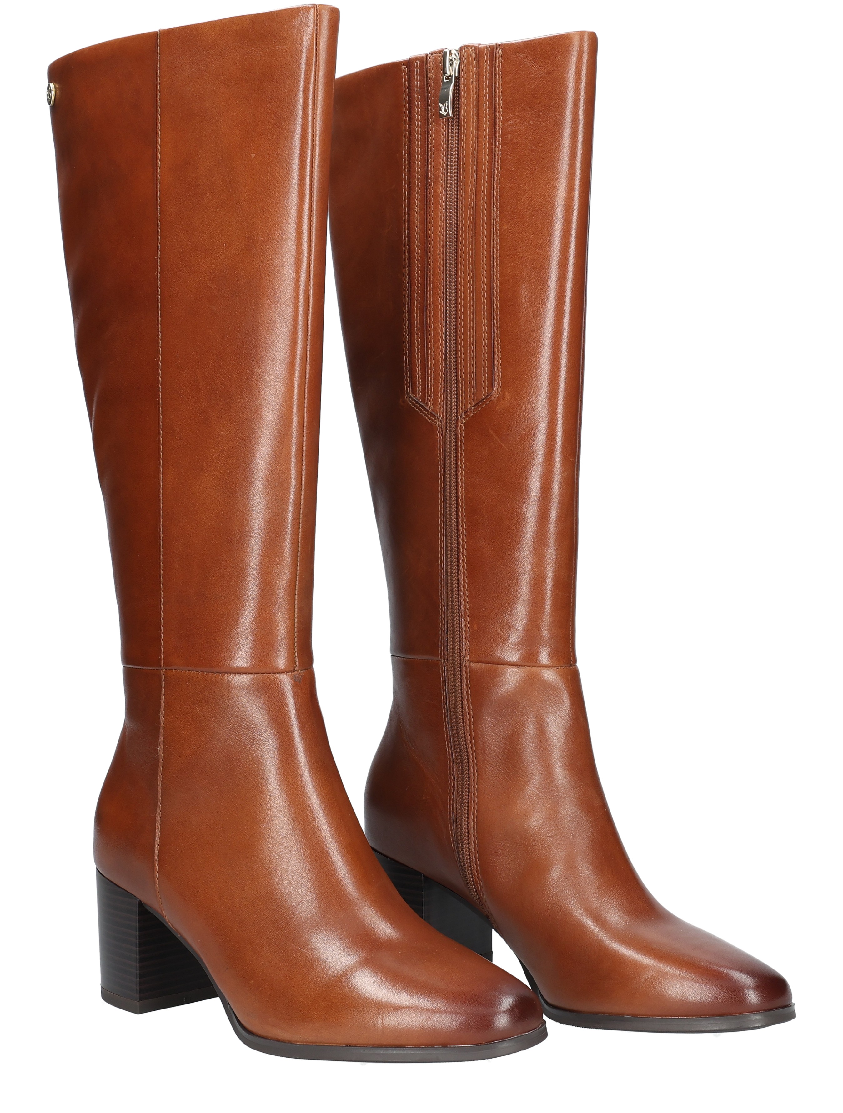 Caprice - 25502 303 Cognac Nappa - Dames - Boots - Lange Laarzen - 48841_22_5