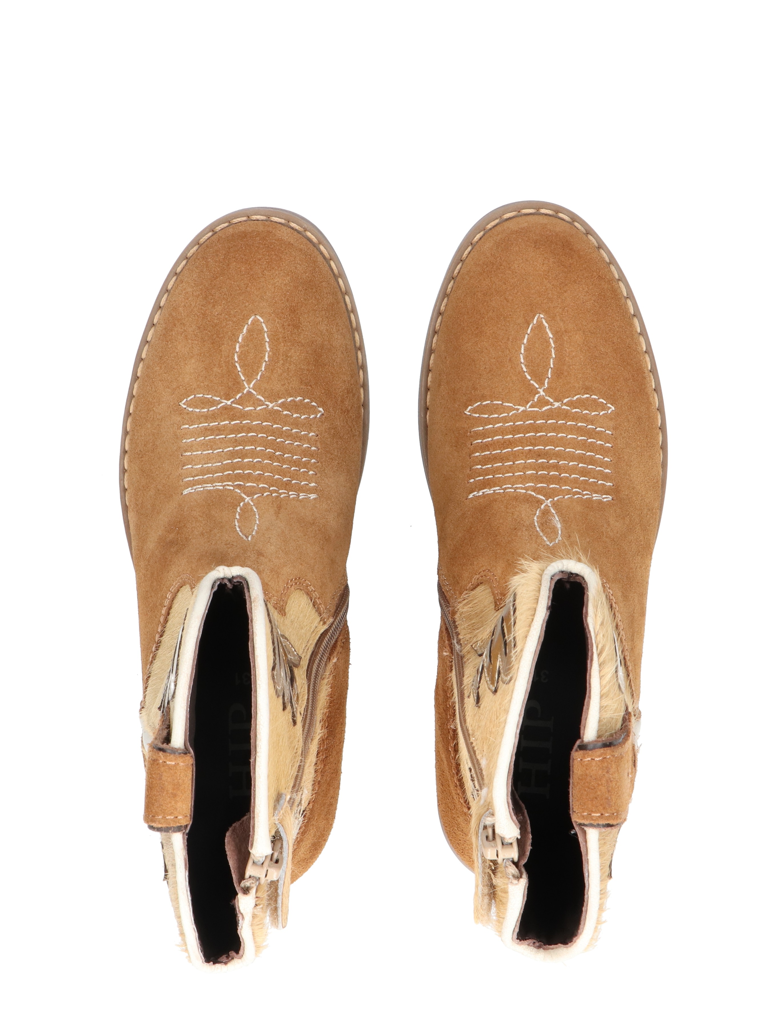 Hip - H1700 Brown - Meisjes - Boots - Enkellaarsjes - 49274_77_7