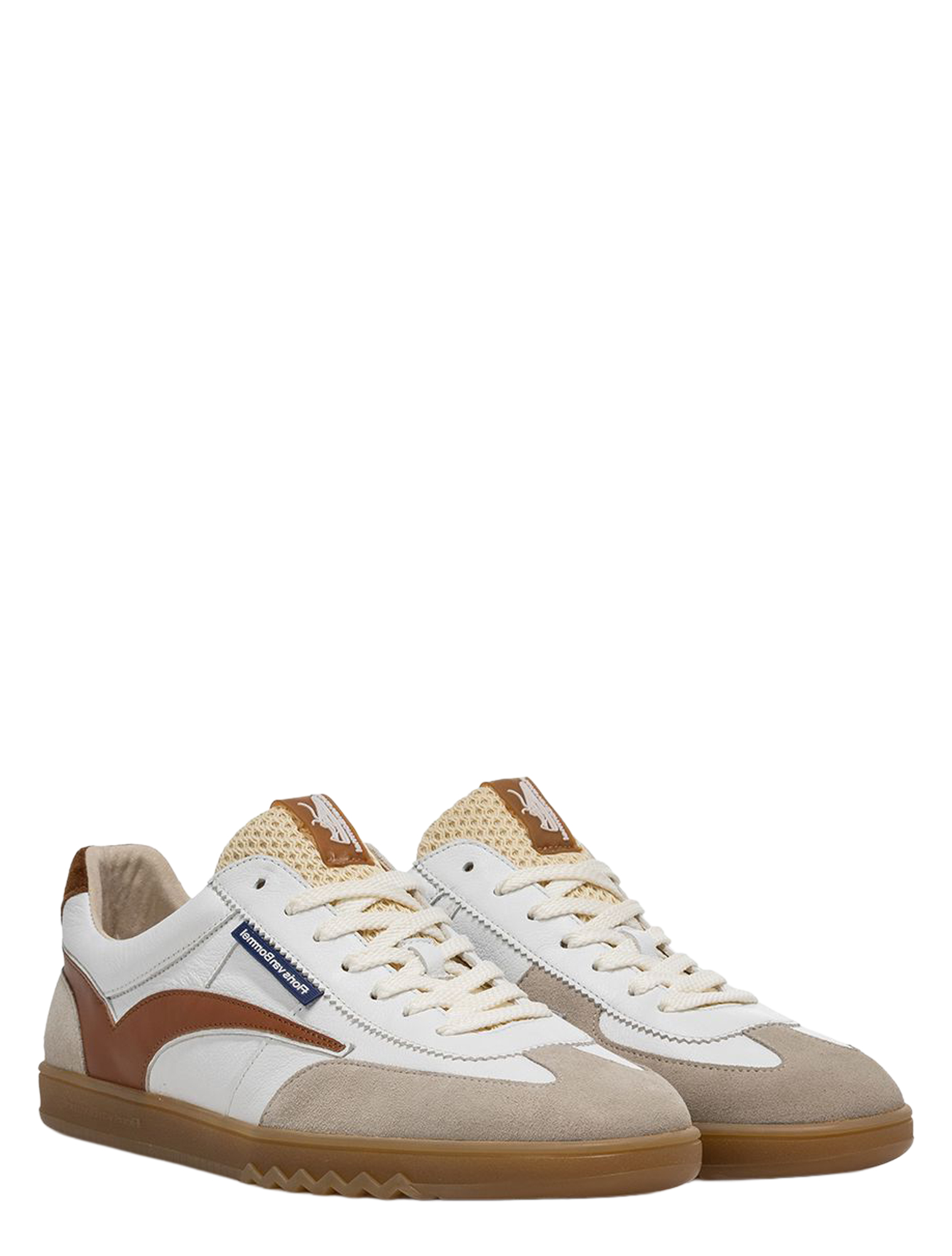 Floris van Bommel - De Zaler 10224 01.23 White Brown G+Wijdte - Heren - Lage Sneakers - Sneakers - 51433_82_2