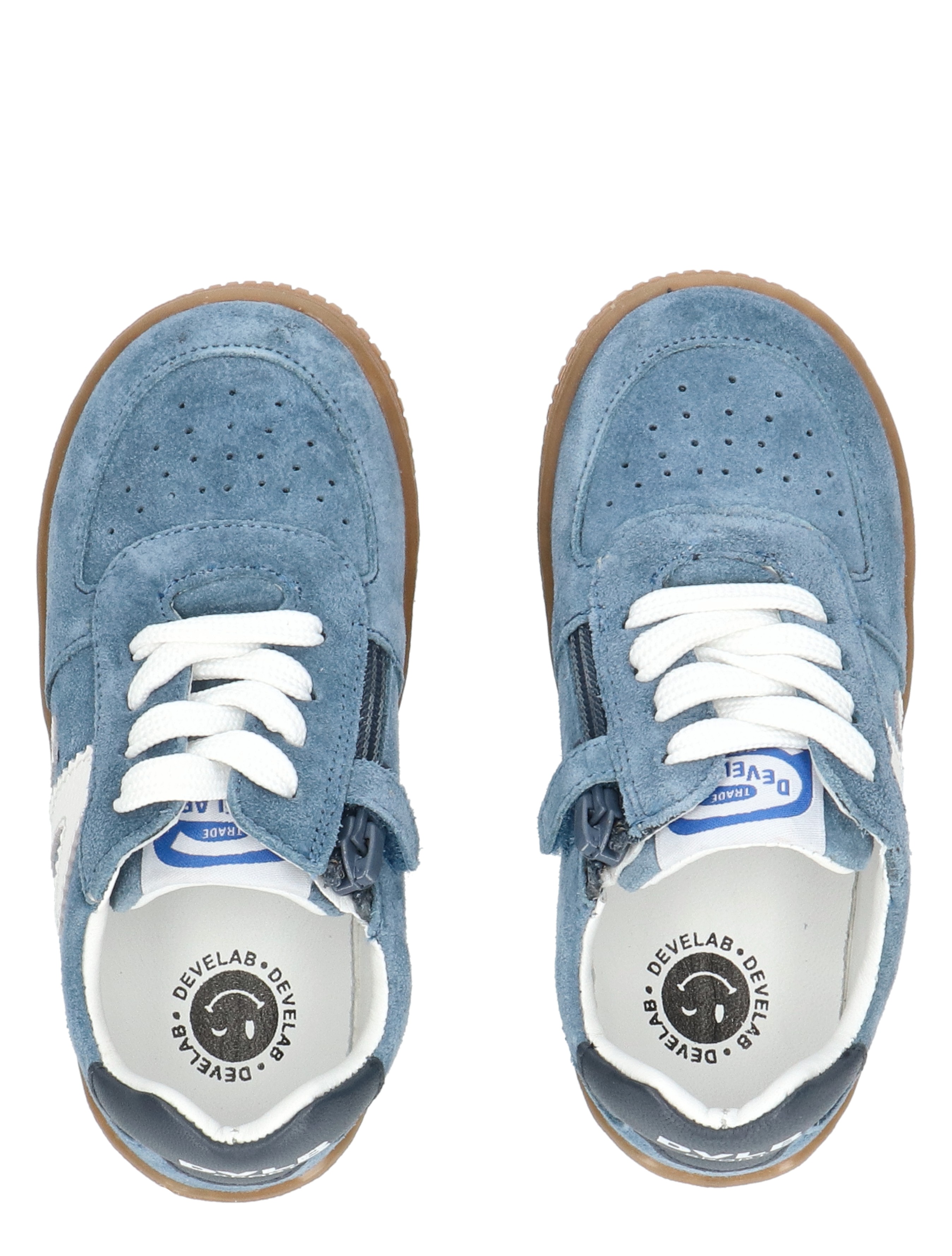 Develab - 44427 Blue Combi - Jongens - Veter Boots - Boots - 50548_33_7