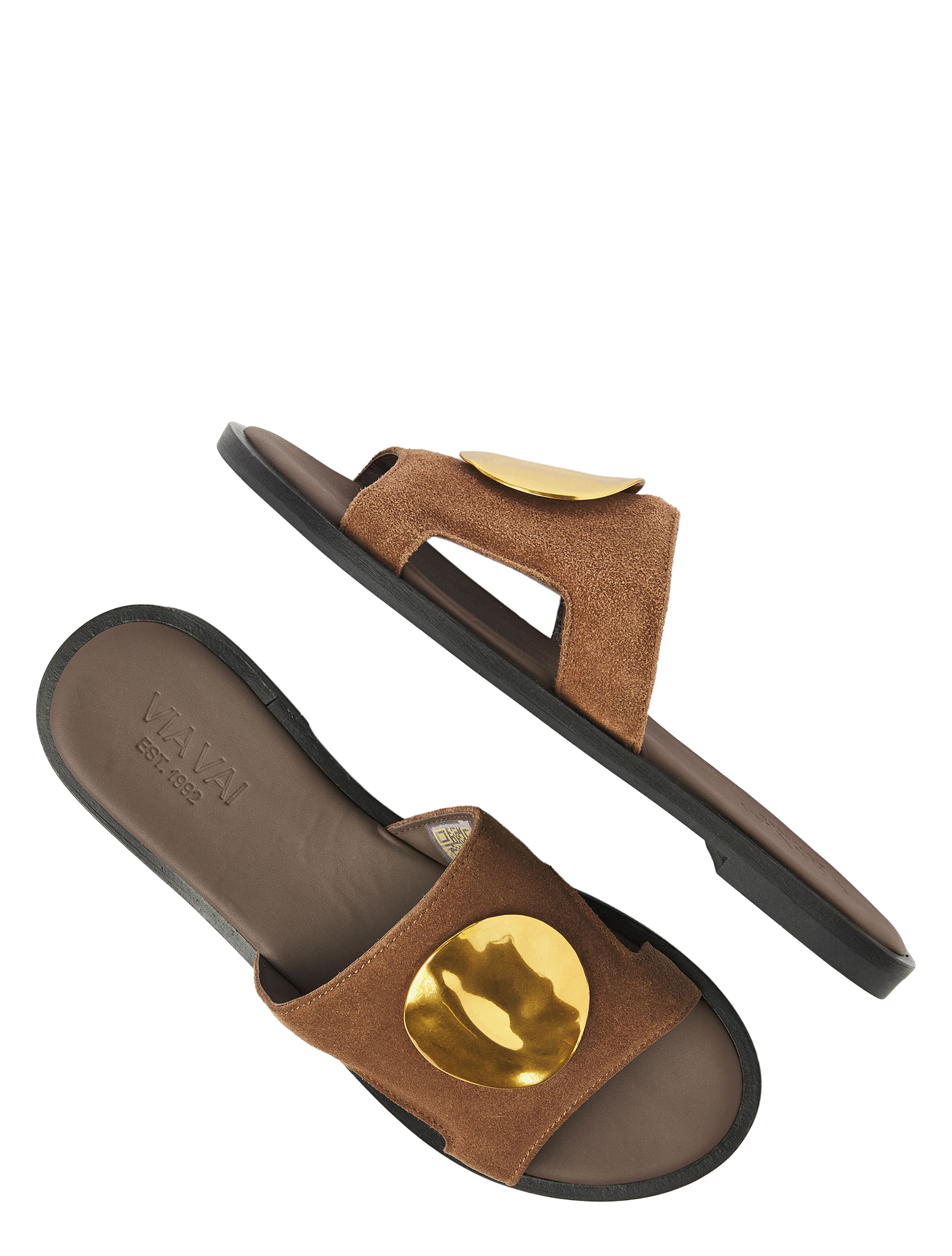 VIA VAI - 62375 Vita Avi 01-1084 Sierra Nocciola - Dames - Muiltjes - 51354_02_4