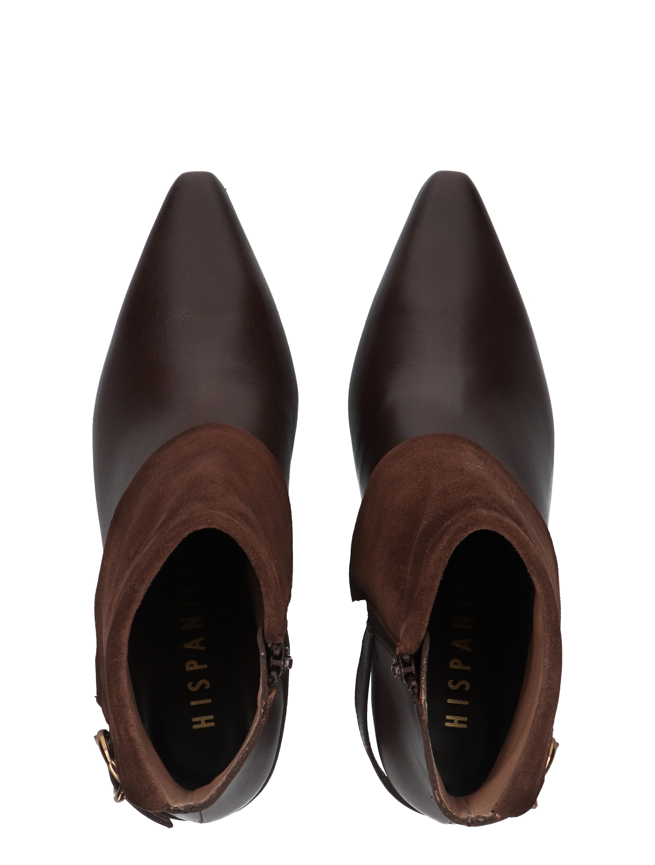 boten, hoge enkel, bruine enkelboots, schachtkleur bruin, lederlook