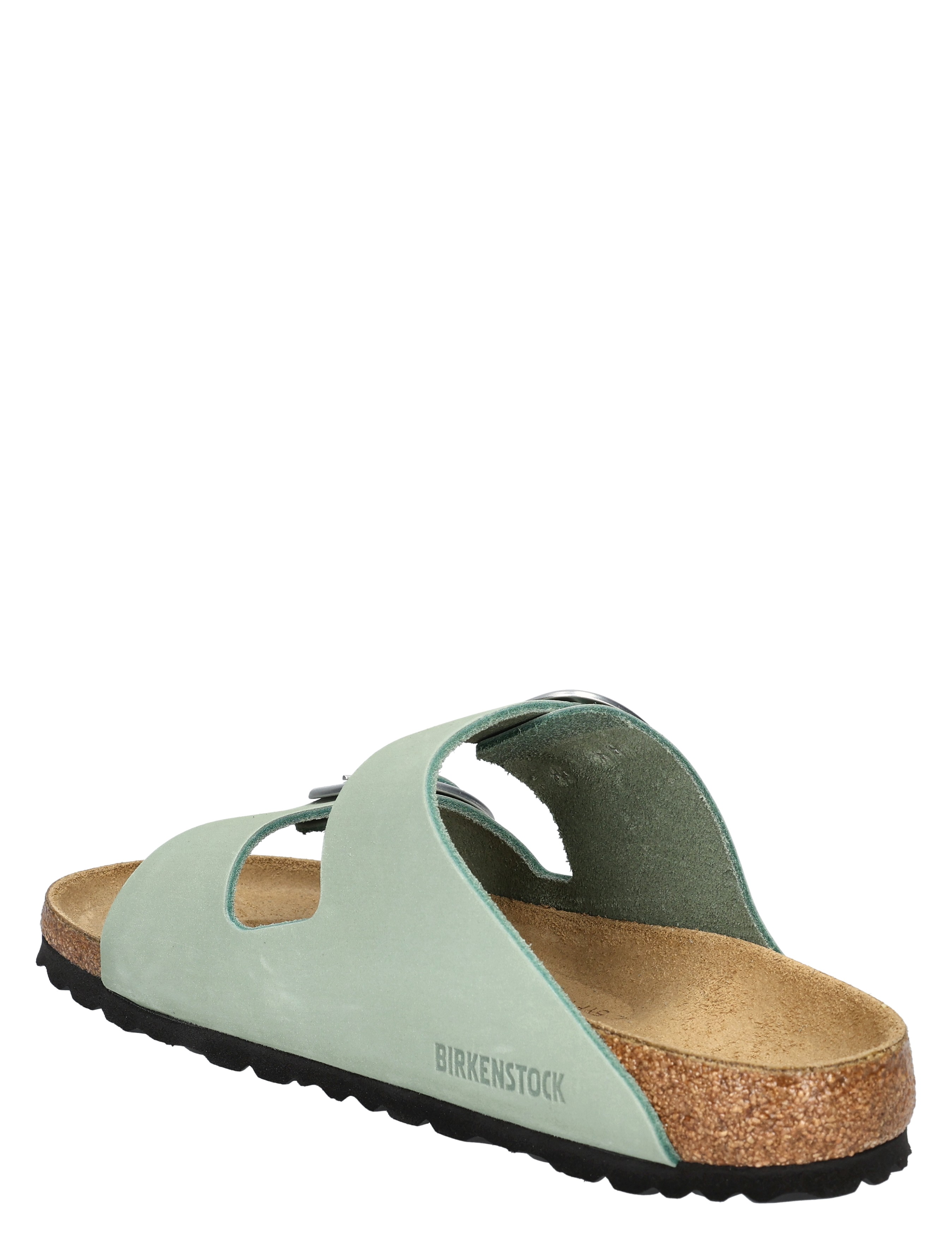Birkenstock - Arizona Women Big Buckle Nubuck Pure Sage Narrow - Dames - Slippers - 49778_99_5