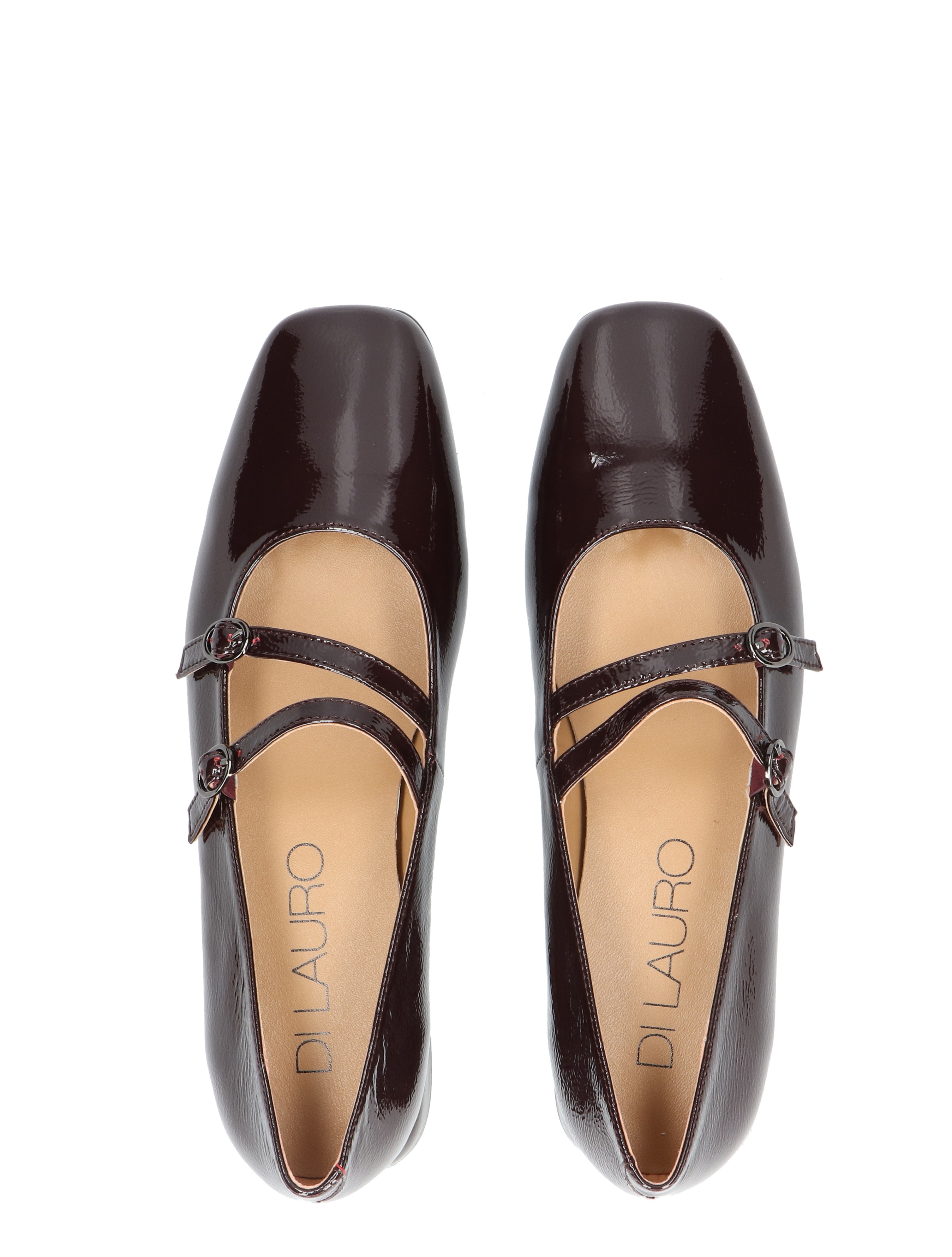 Di Lauro - Cassia Burgundy Patent Leather - Dames - Ballerinas - 49495_40_7