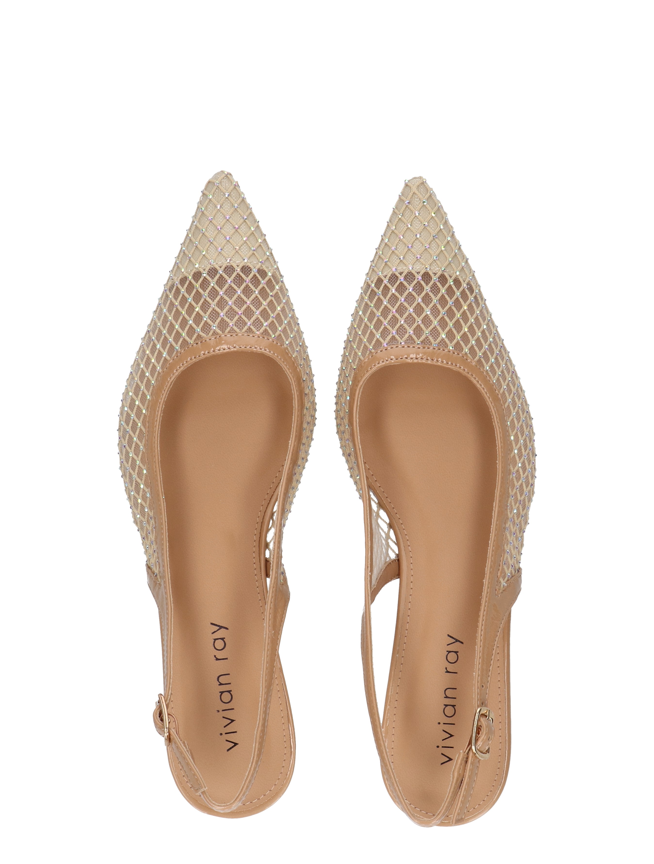 Vivian Ray - Zhou 2615023 Nude Mesh - Dames - Pumps - 50207_77_7