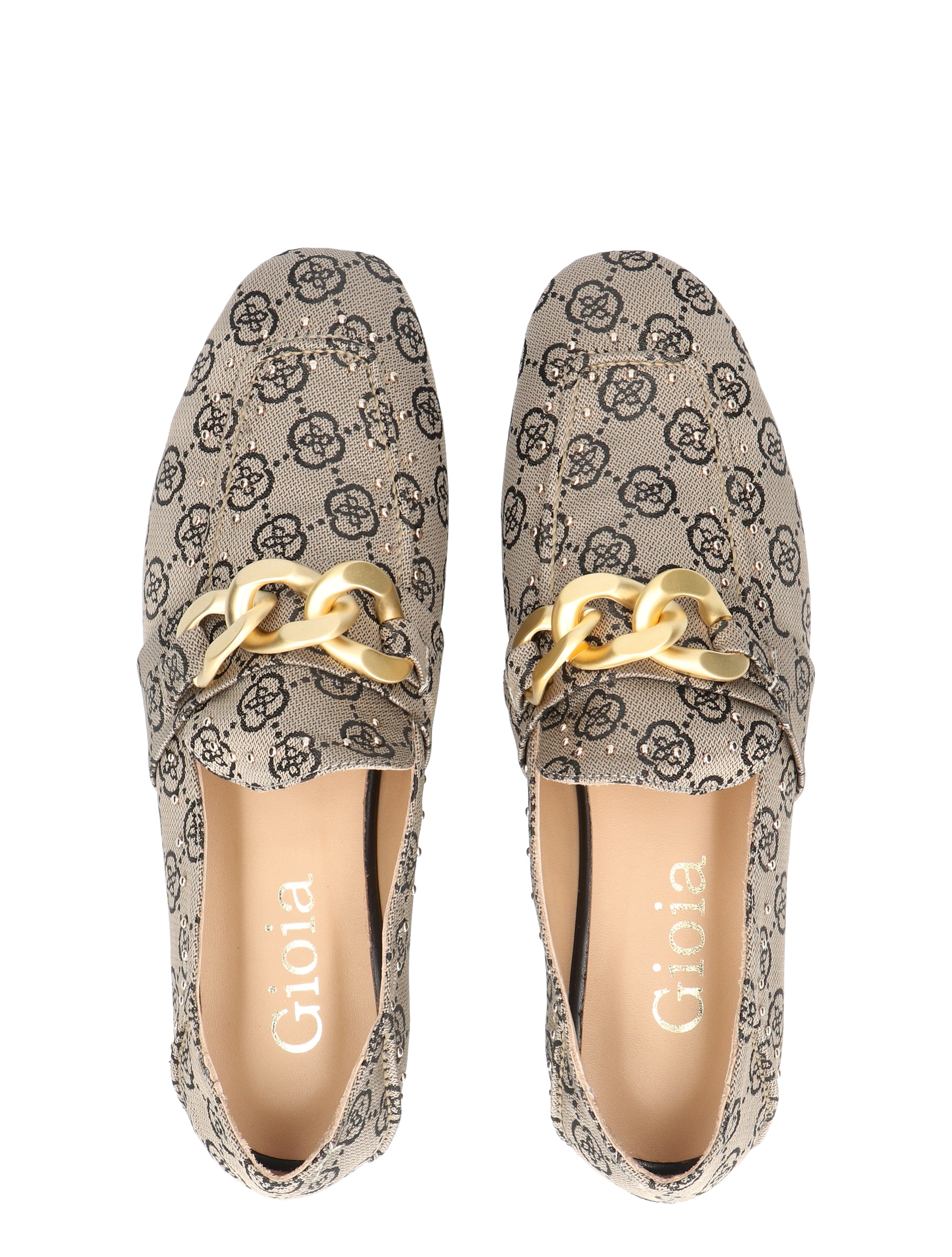 Gioia - Wianna 2610138 Textiel Flower Beige - Loafers - Dames - 50877_77_8