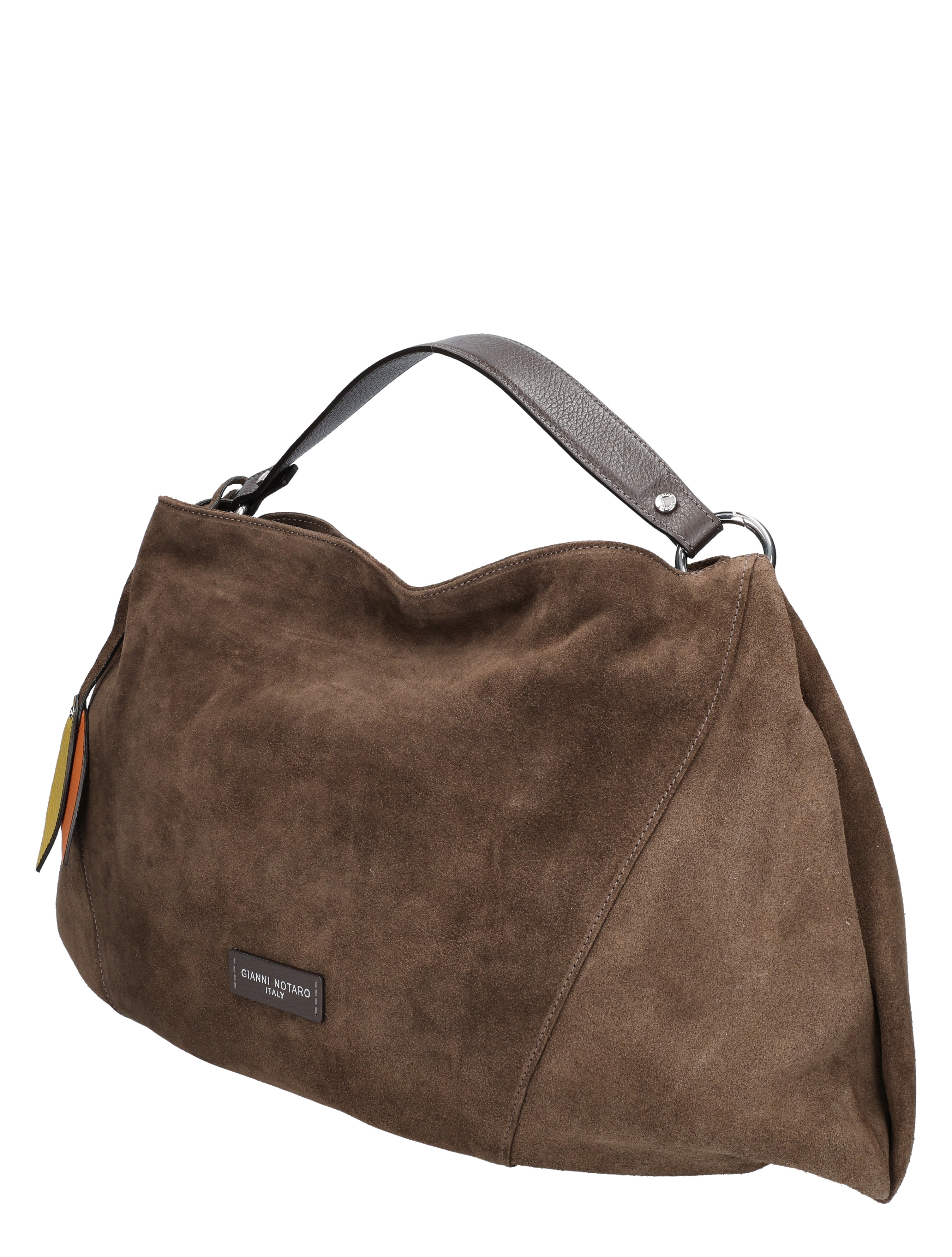 tasje, vintage tas, bruine suède, schoudertas, riemhandvat