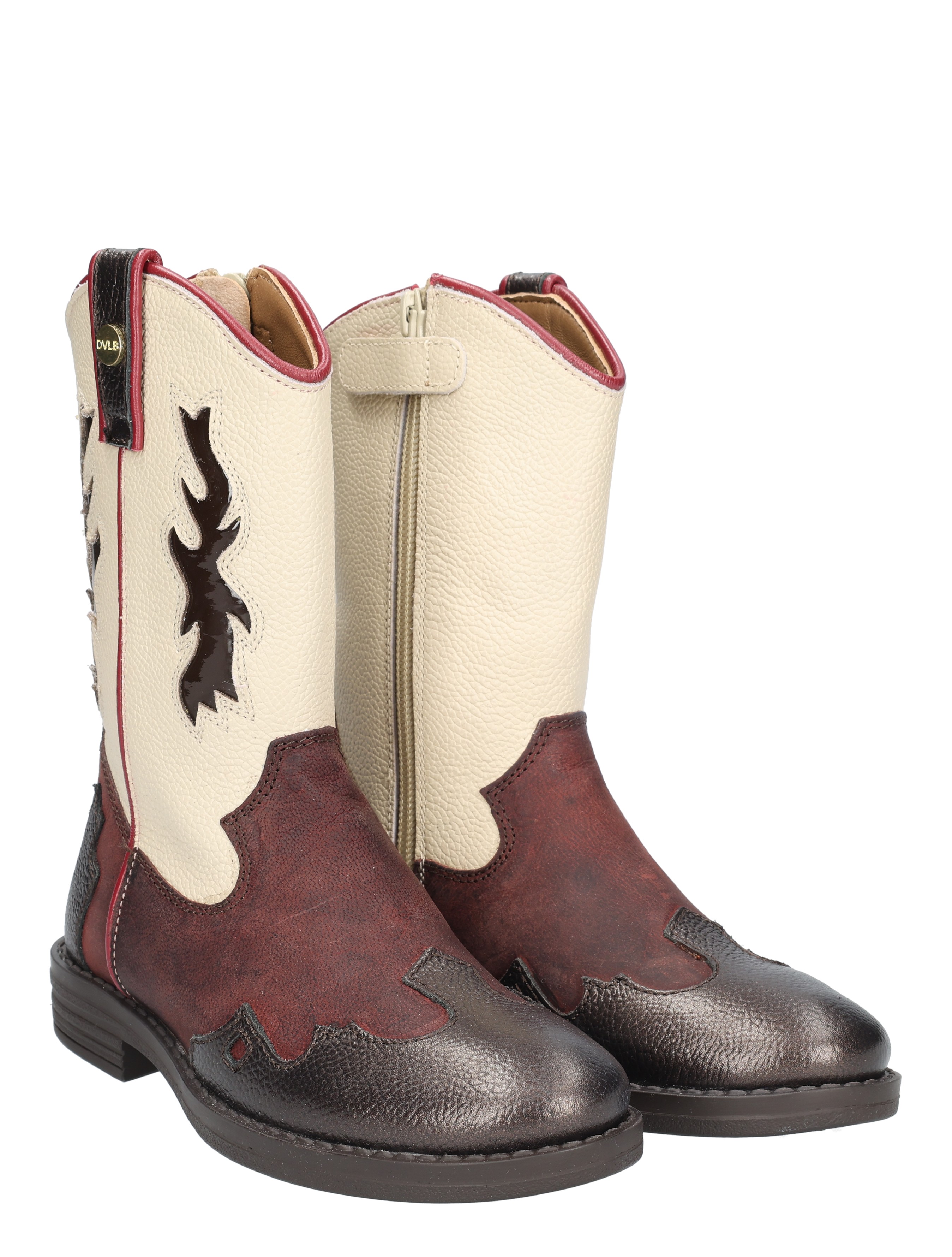 Develab - 44418 799 Brown Combi Fantasy - Meisjes - Boots - Cowboylaarzen - 49250_22_5
