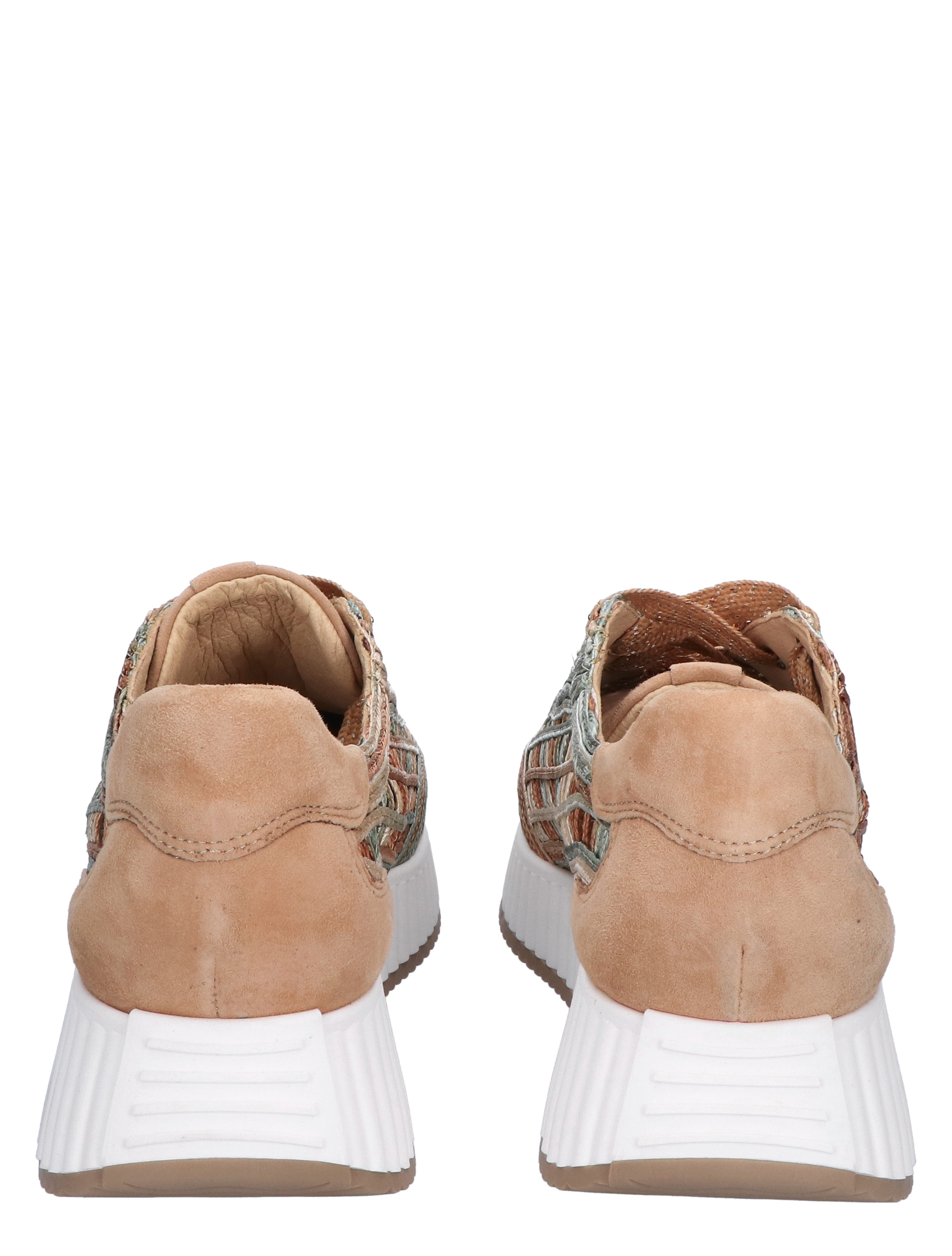 Softwaves - 8.95.01 016 Rafia Multi Noisette - Dames - Veterschoenen - Casual Veterschoenen - 47456_76_6