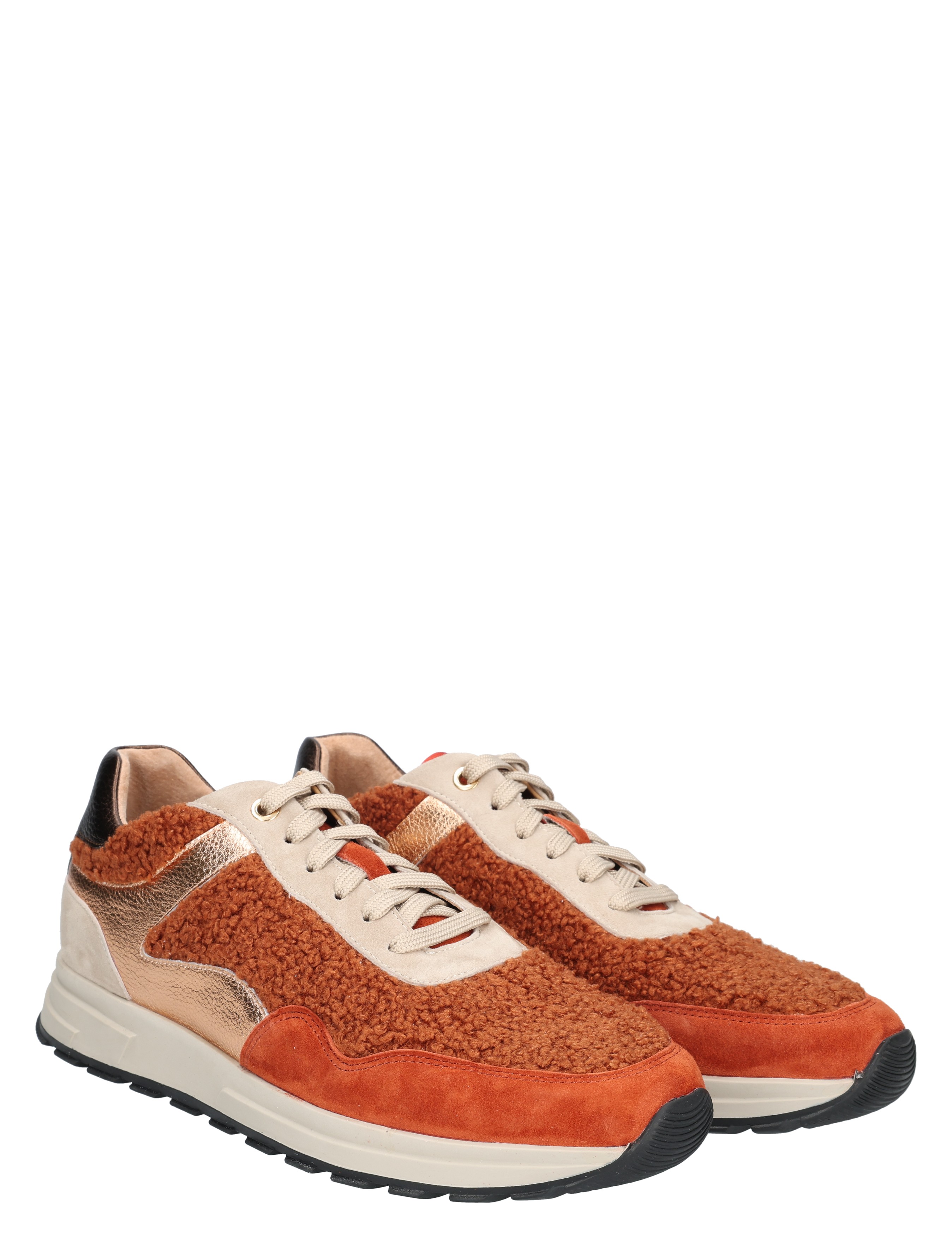 Rapid Soul - Yelda 2546068 Brownish Red Champagne - Dames - Veterschoenen - Casual Veterschoenen - 49473_22_5