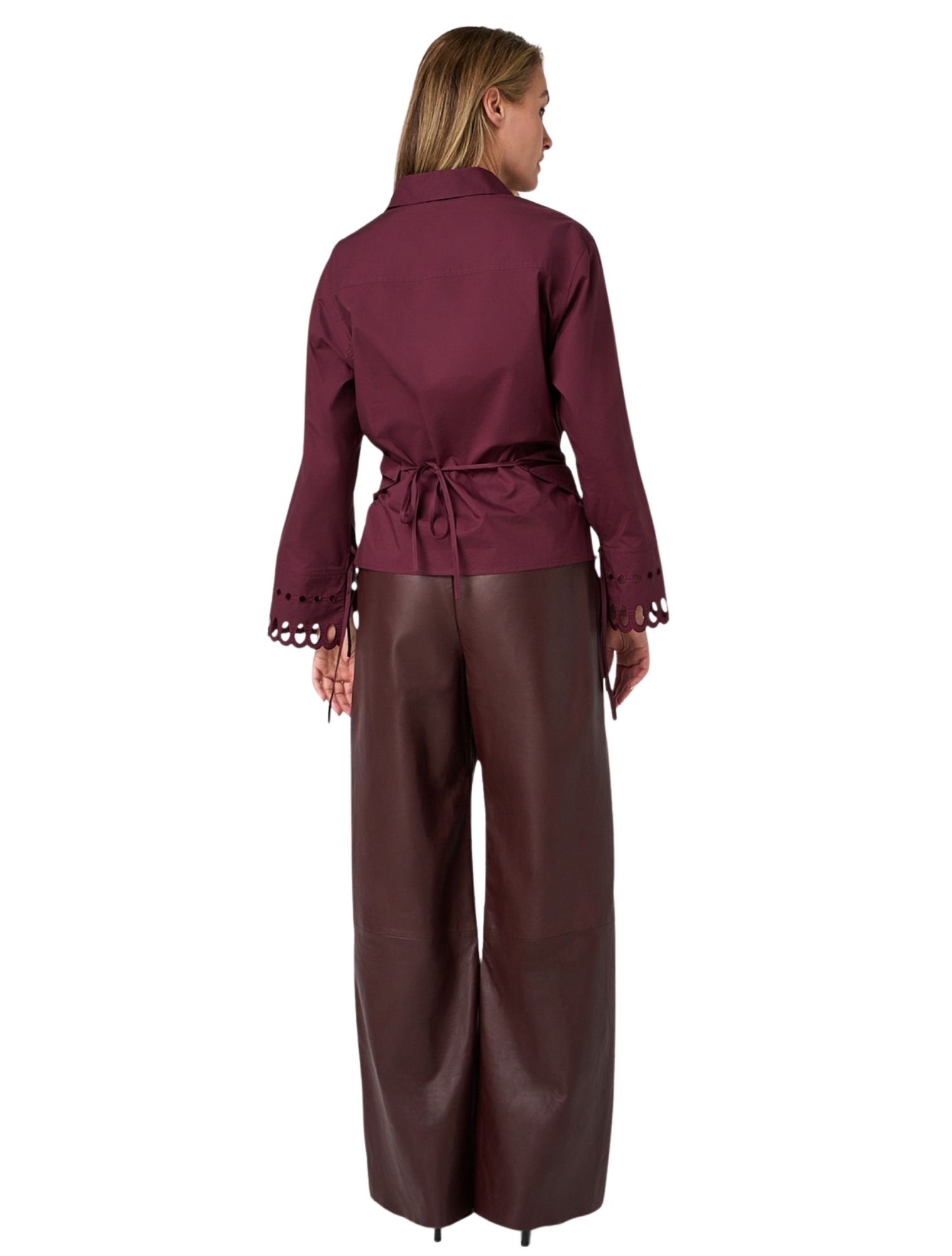 Ibana - Payten Burgundy - Dames - Broeken en Shorts - 48304_42_6