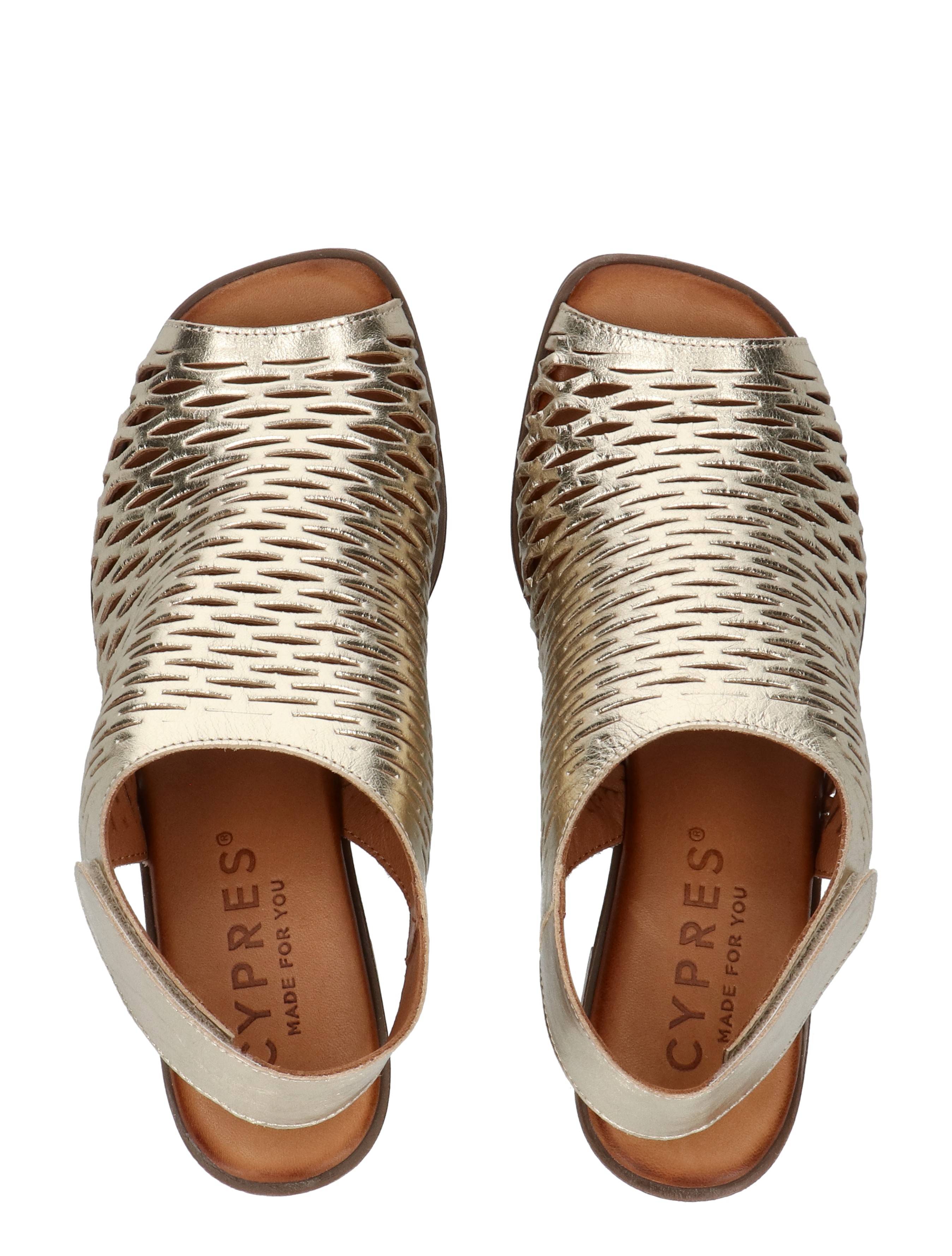 Cypres - Tizia 2616169 MTLC Gold - Dames - Sandalettes - 50857_53_7