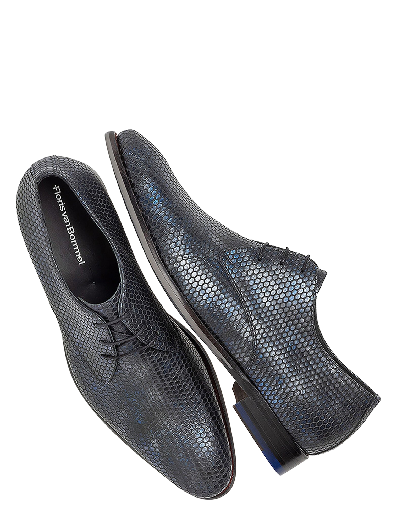 Floris van Bommel - De Stapper SFM-30333 41-01 DarkBlue G+ Wijdte - Heren - Veterschoenen - Nette Veterschoenen - 50131_33_3