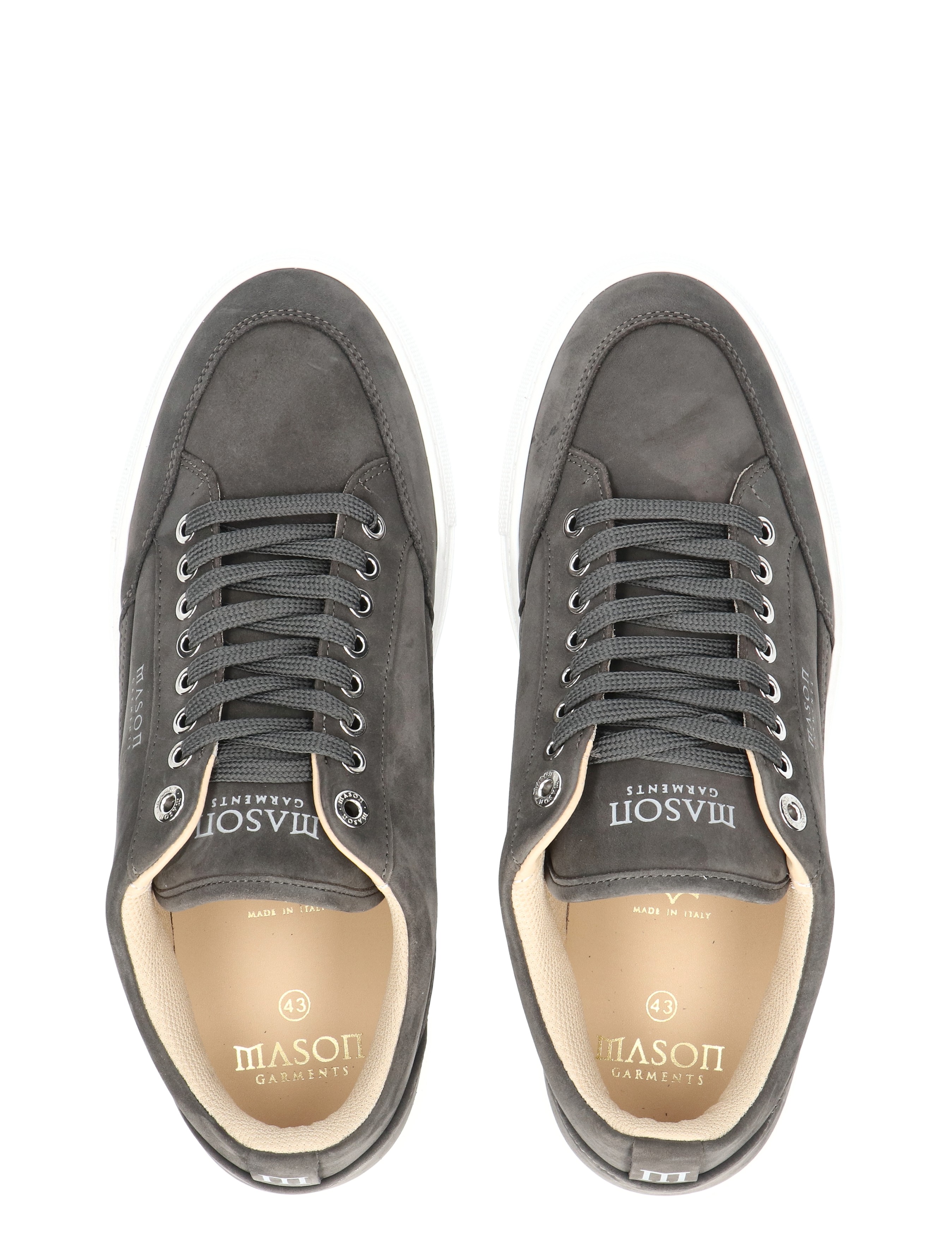 sneakers, grijs, leren, casual, sneaker