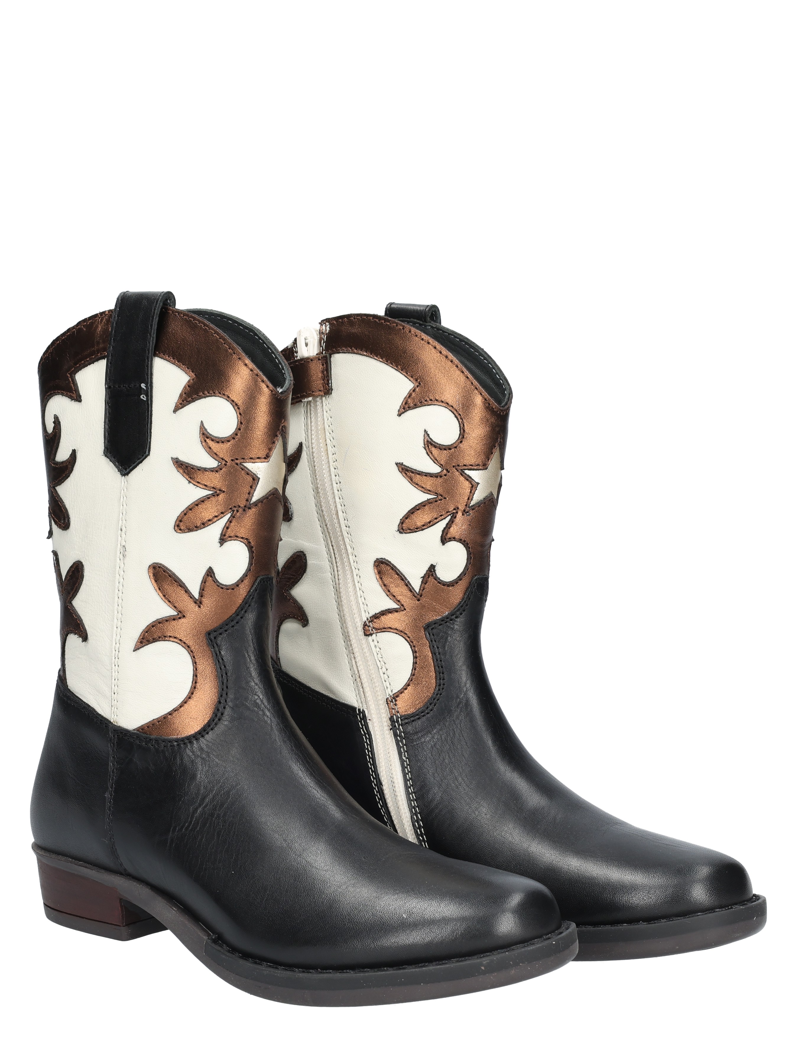 Hip - H1165 Black Combi - Meisjes - Boots - Cowboylaarzen - 49271_18_5