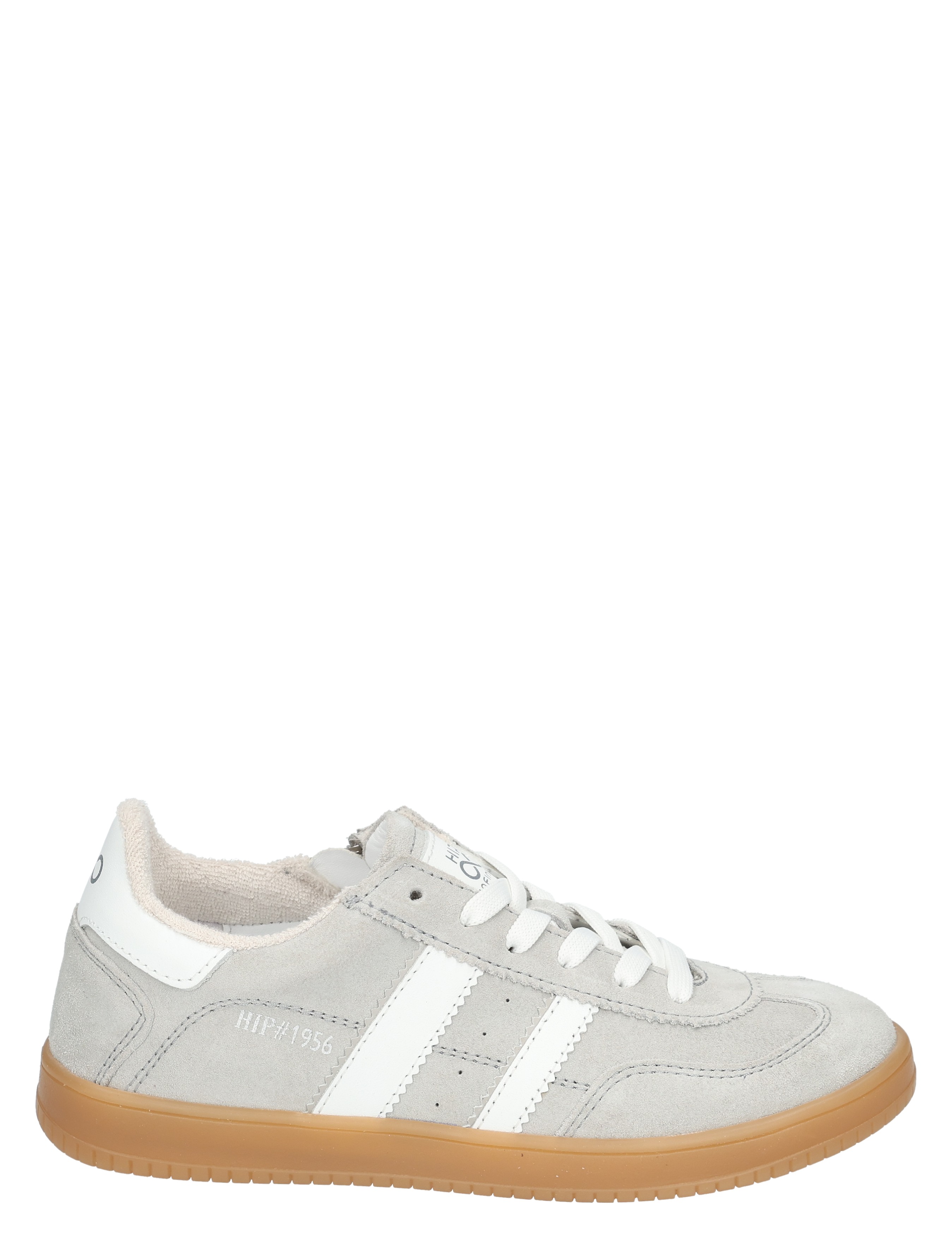 Hip - H1500-1 Light Grey Suede - Meisjes - Jongens - Lage Sneakers - Sneakers - Sneakers - Lage Sneakers - 50584_99_1