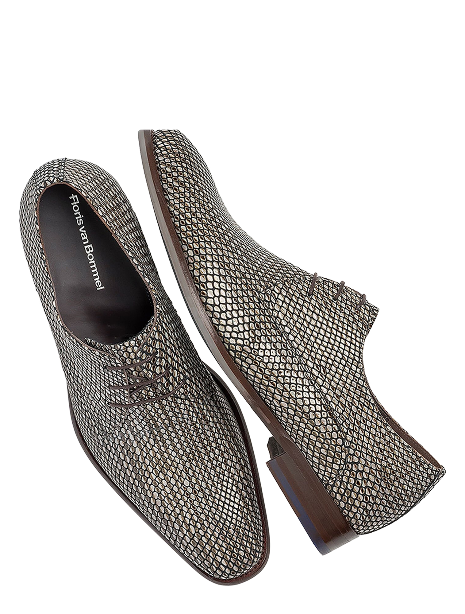 Floris van Bommel - De Stijler SFM-30338 30-01 Grey H-Wijdte - Heren - Veterschoenen - Nette Veterschoenen - 50132_99_3