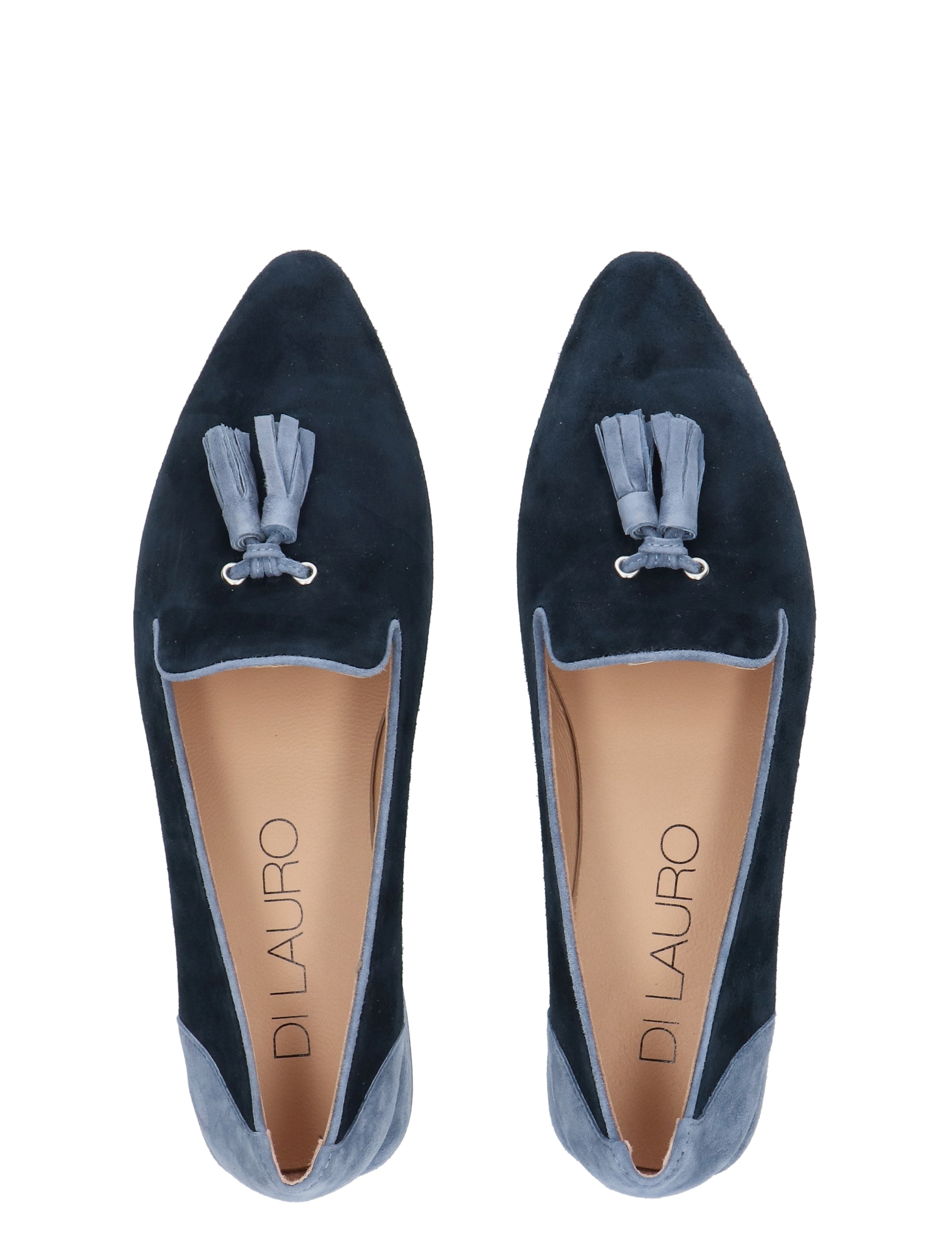 laarzen, suede, tassels, slip-on, donkerblauw