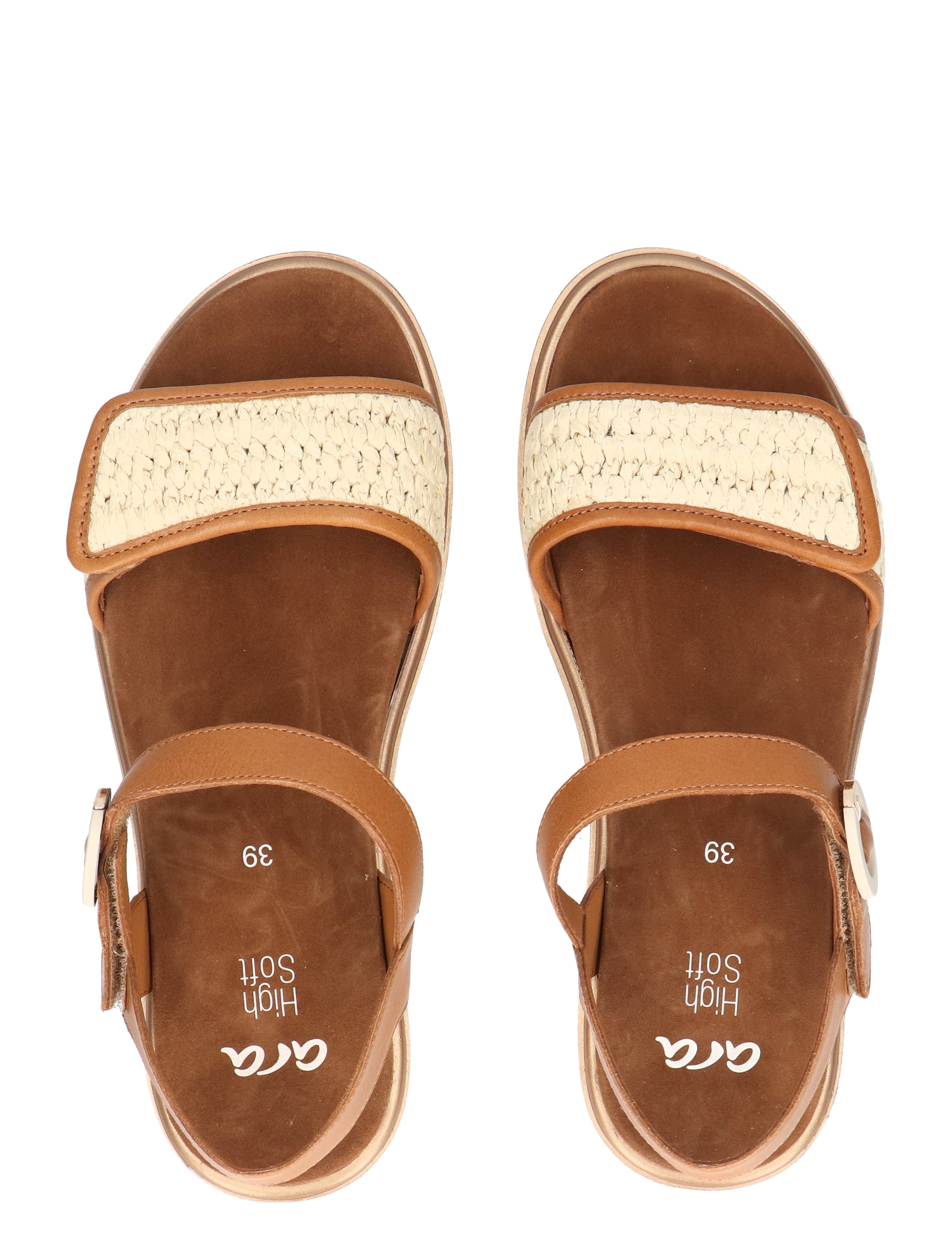 Ara - Bilbao 12-33519-09 09 Cognac Natural G-Wijdte - Dames - Sandalen - 50428_02_7