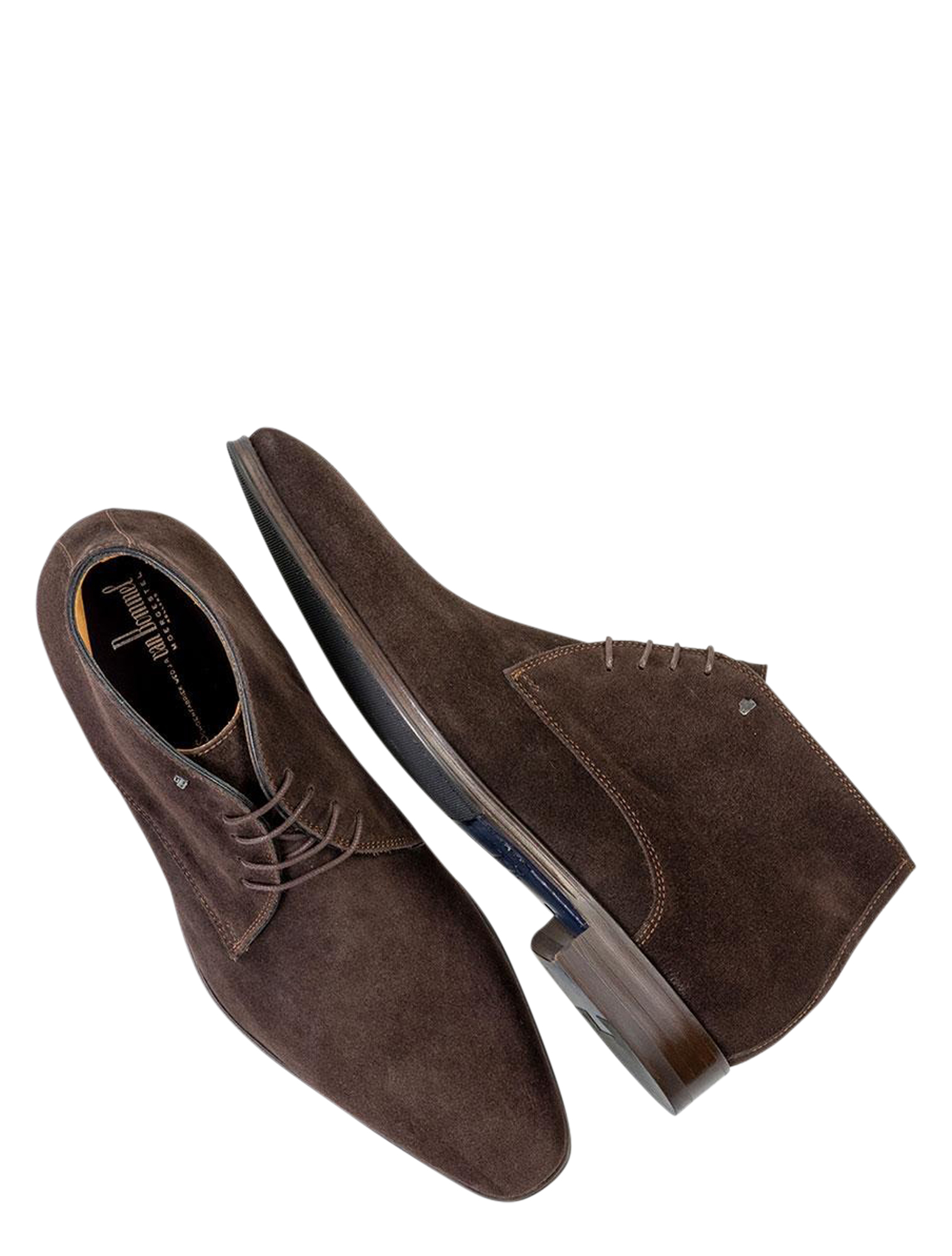 Van Bommel - Raffa 50029 21-01 Dark Brown H-Wijdte - Heren - Veterschoenen - Nette Veterschoenen - 43503_22_2