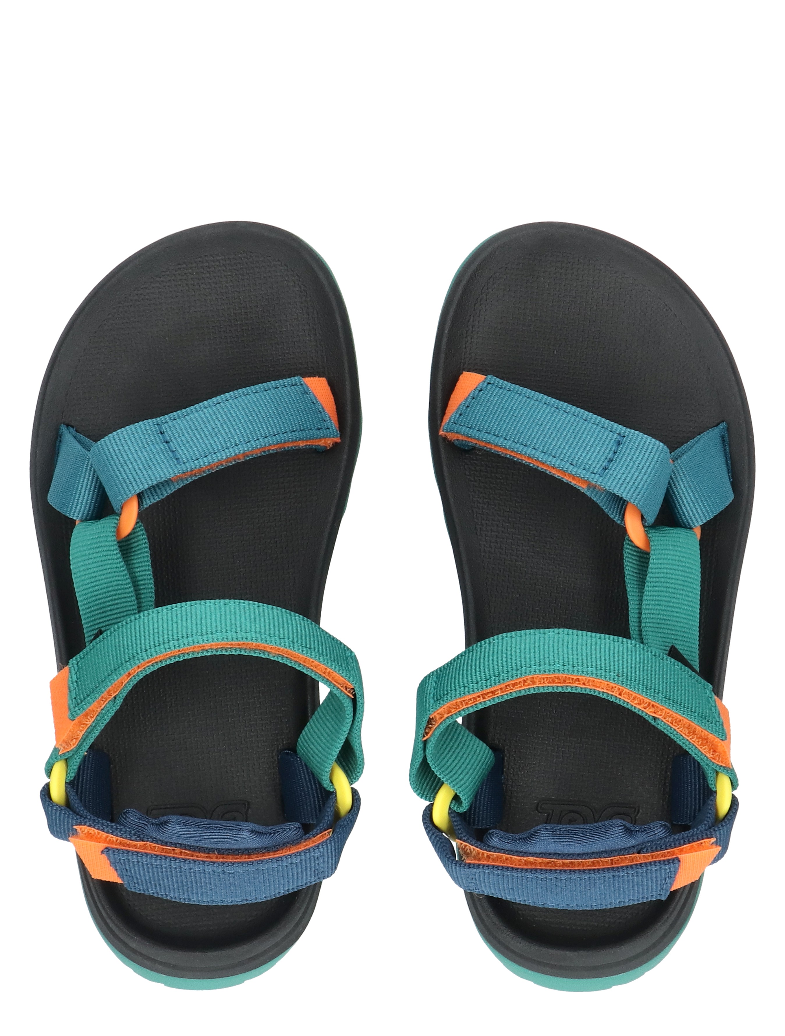 sandalen, sandalen met klittenband, regenboog accenten, draagbaar ontwerp, sportieve sandaal