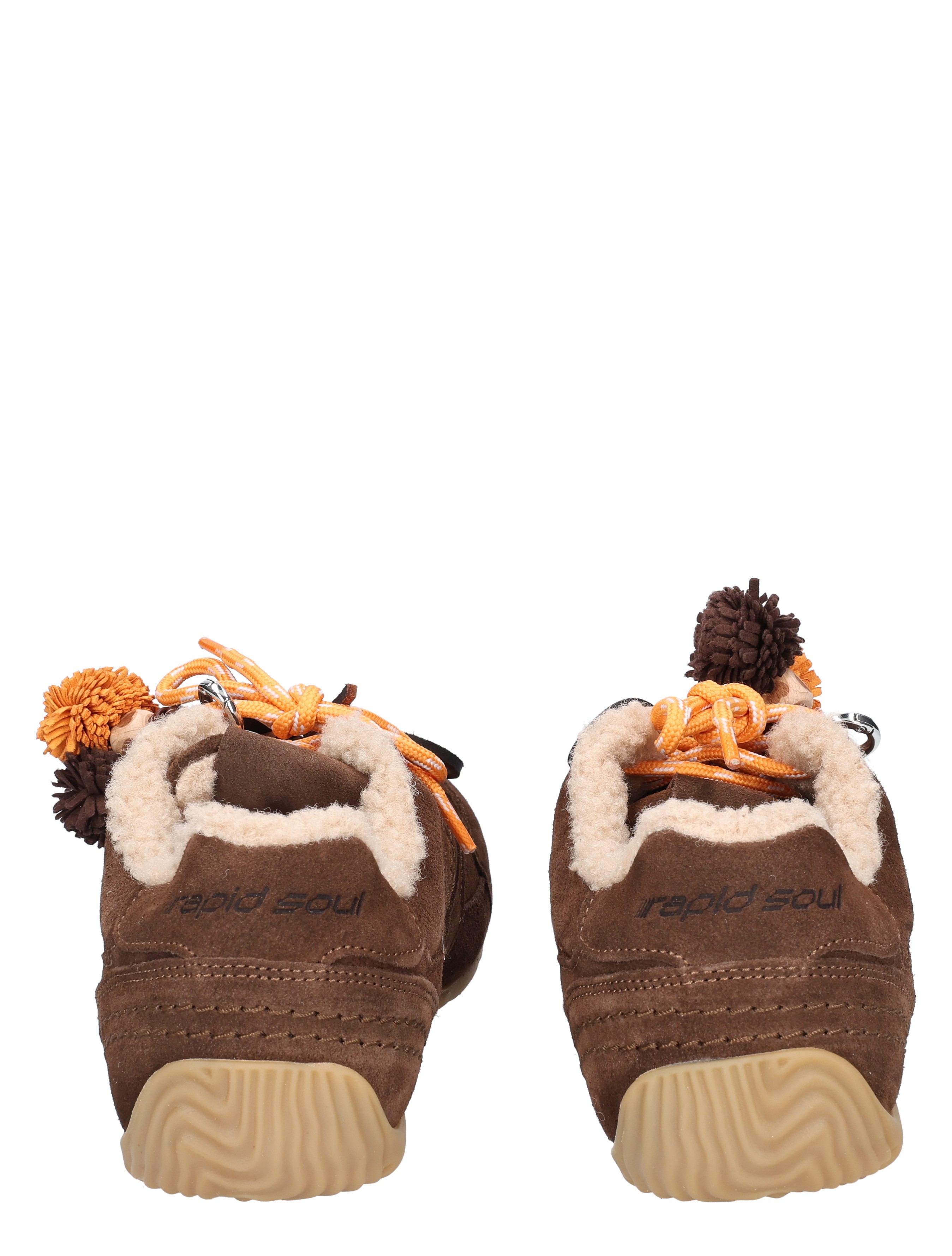 kinderschoenen, laarzen, bruine, sneeuwvoering, canvas/leer