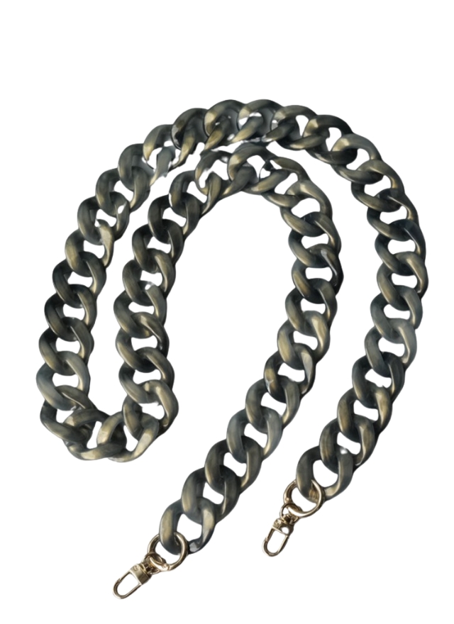Metallic Phone Chain Gray