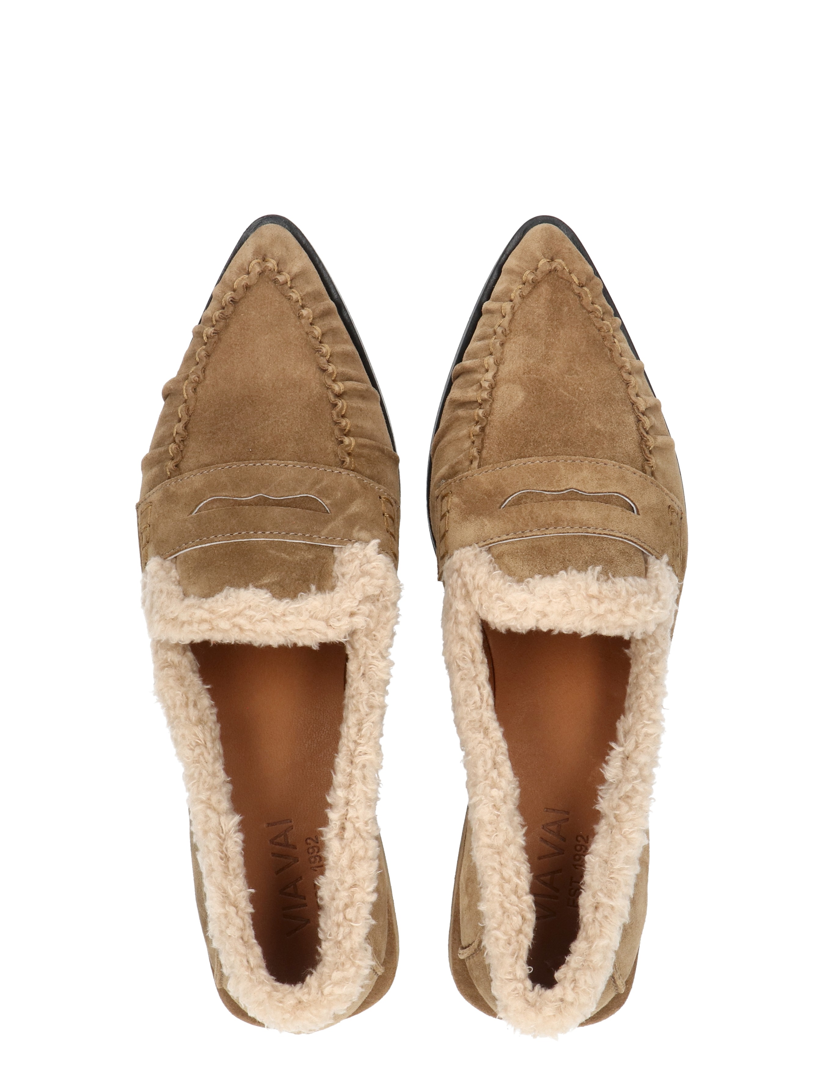 moccasins, loafers, shearling, suede, slip-on