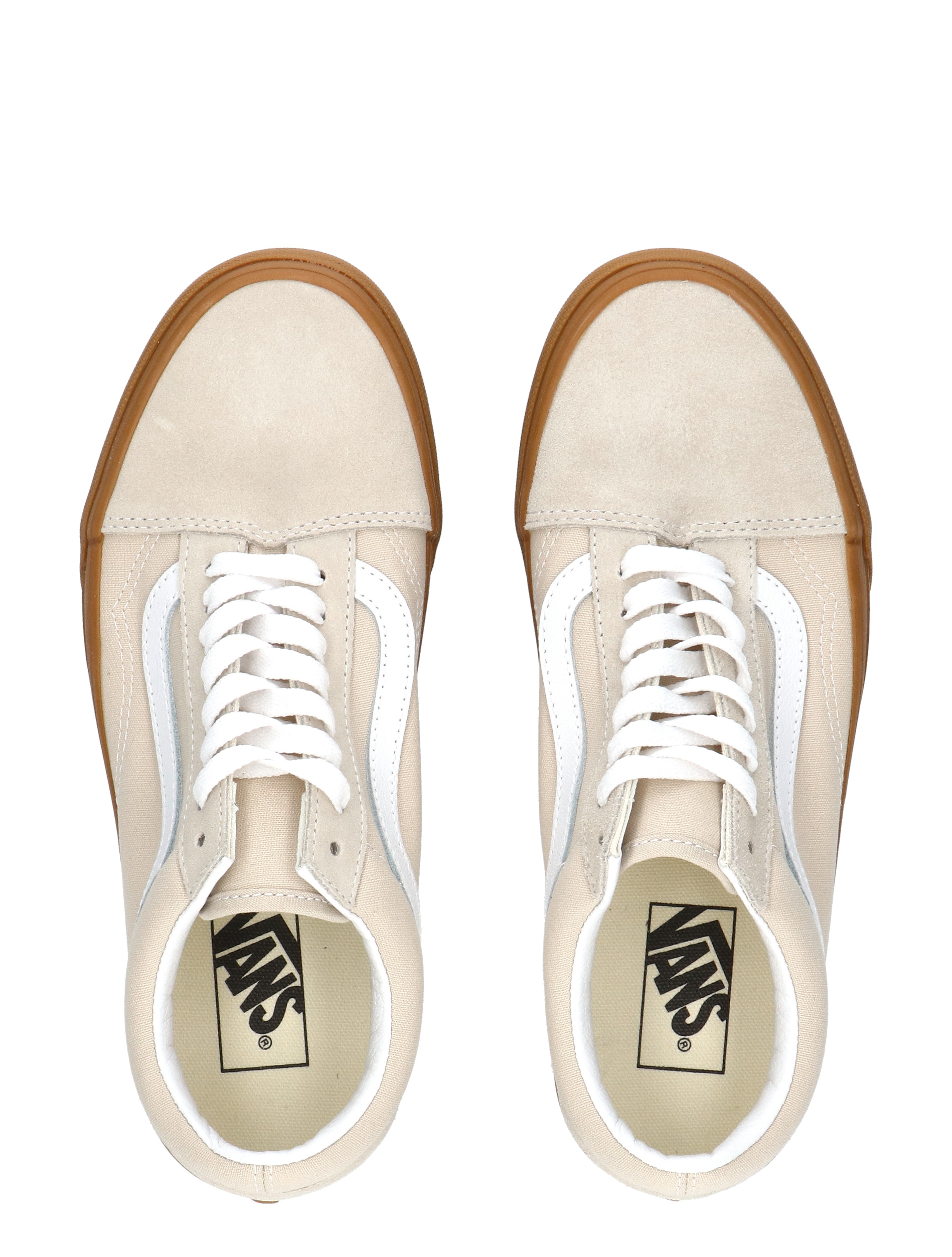 Vans - Old Skool VN000D3H 2LH1 Oatmeal Gum - Dames - Sneakers - Lage Sneakers - 49794_77_7