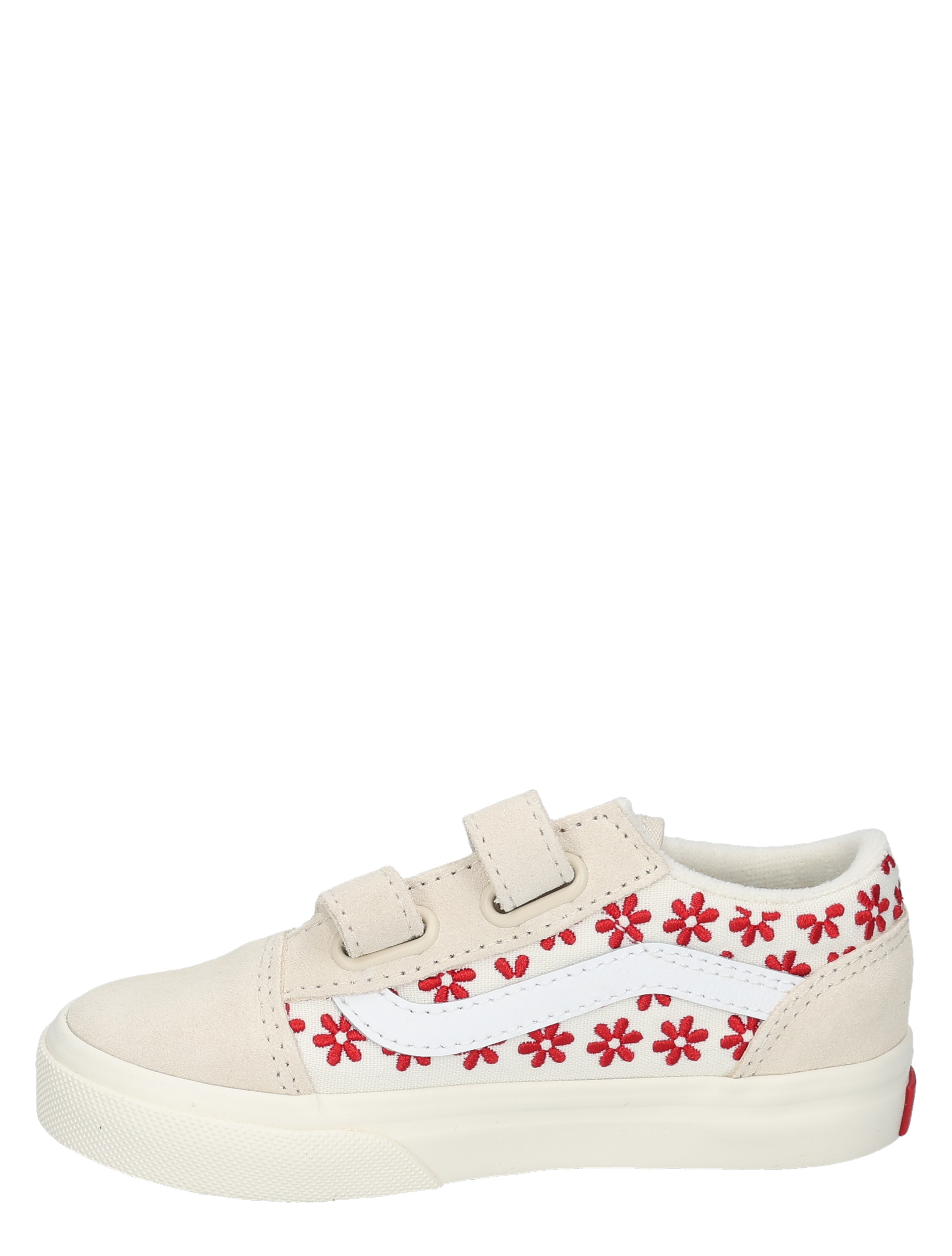 Vans - Old Skool V VN000CTG IZQ1 Racing Red - Meisjes - Lage Sneakers - Sneakers - 49801_74_2