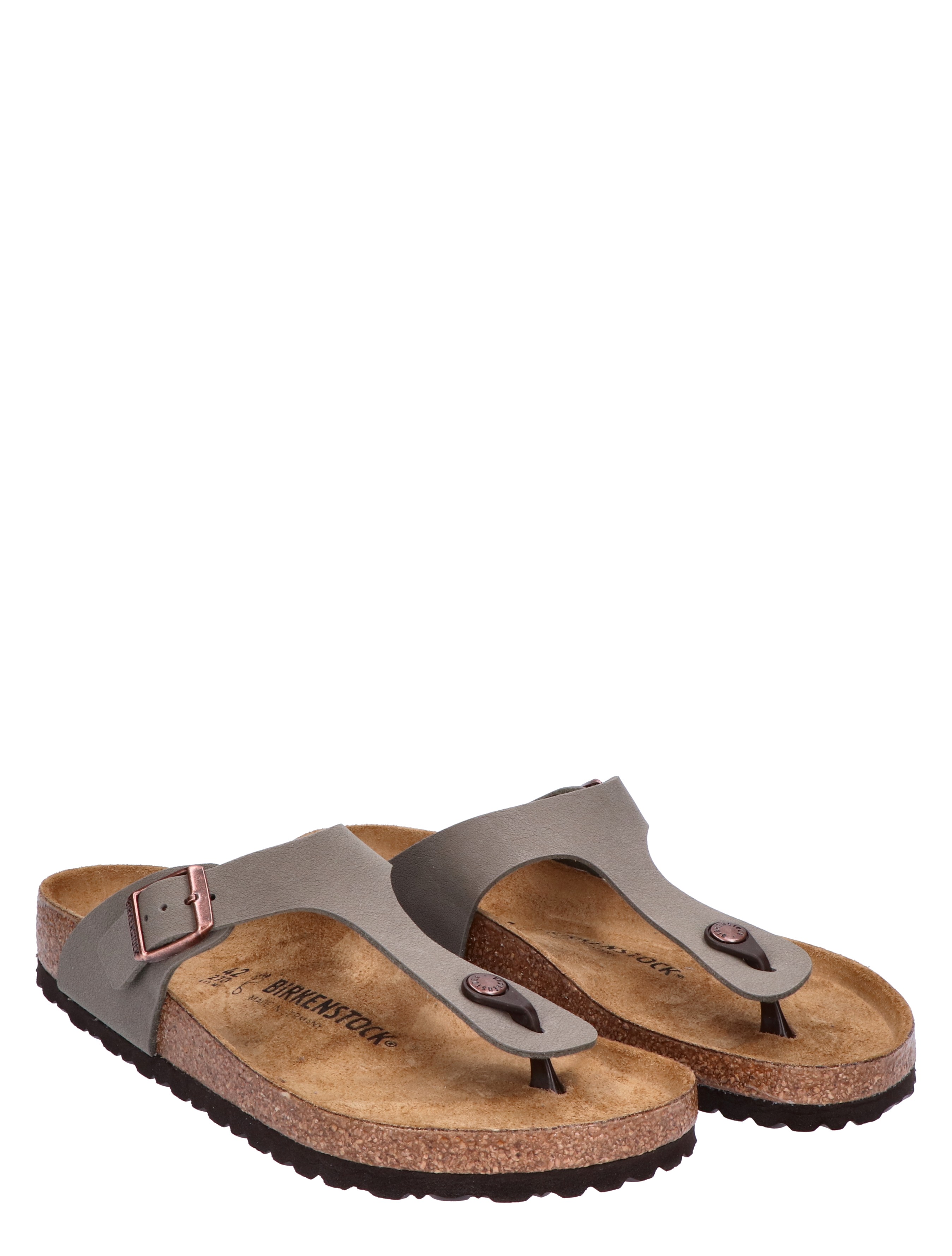Birkenstock - Gizeh Stone Birko-Flor Regular - Heren - Slippers - 43750_99_2