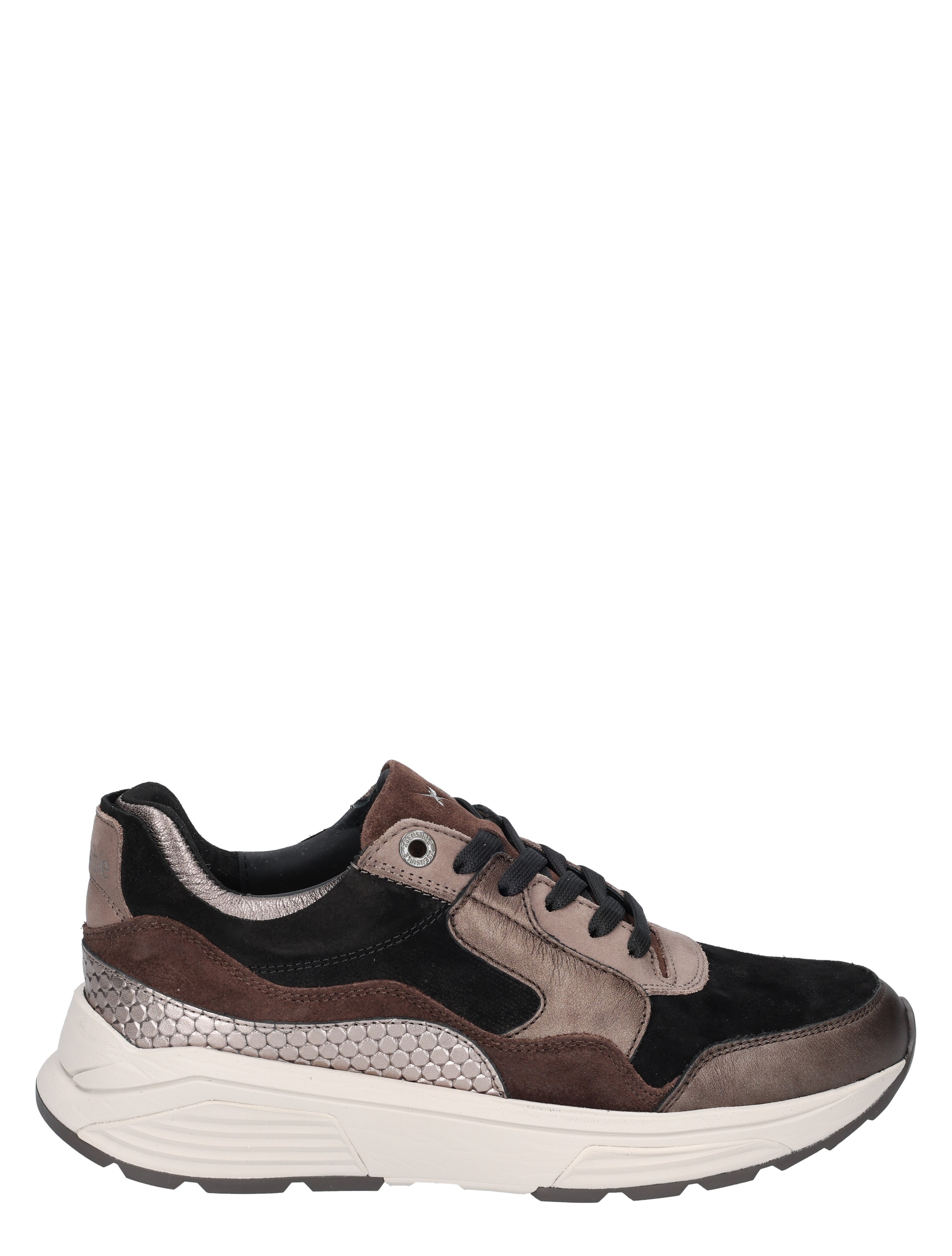 Xsensible - 33000.2 Dark Brown Fantasy G-Wijdte - Dames - Veterschoenen - Casual Veterschoenen - 51912_22_1