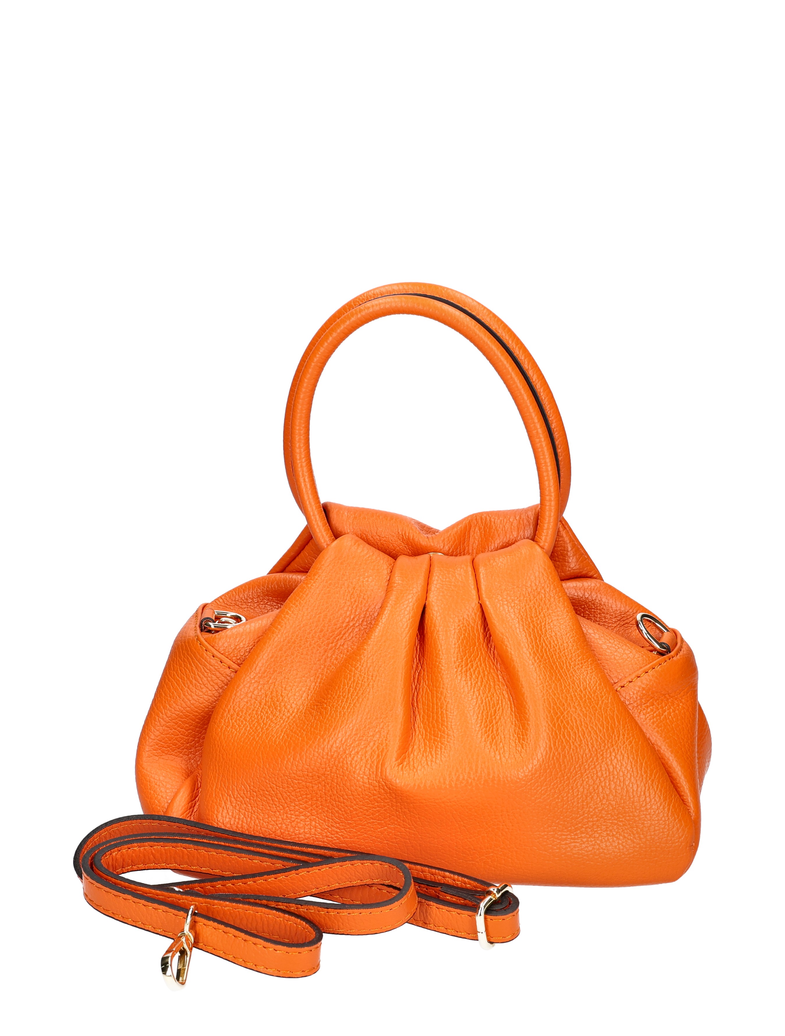 tasje, handtas, oranje, leren, kruisbody/riem