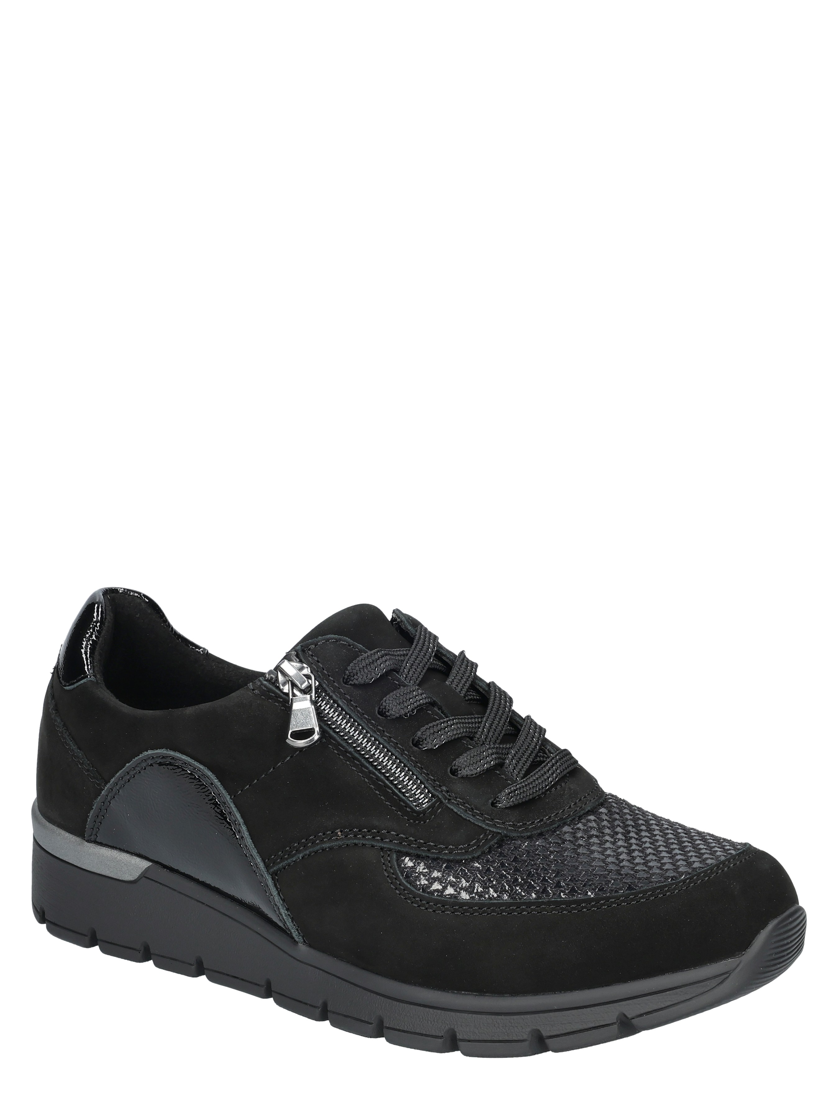 sneaker, zwart, zwarte, rits, damessneaker
