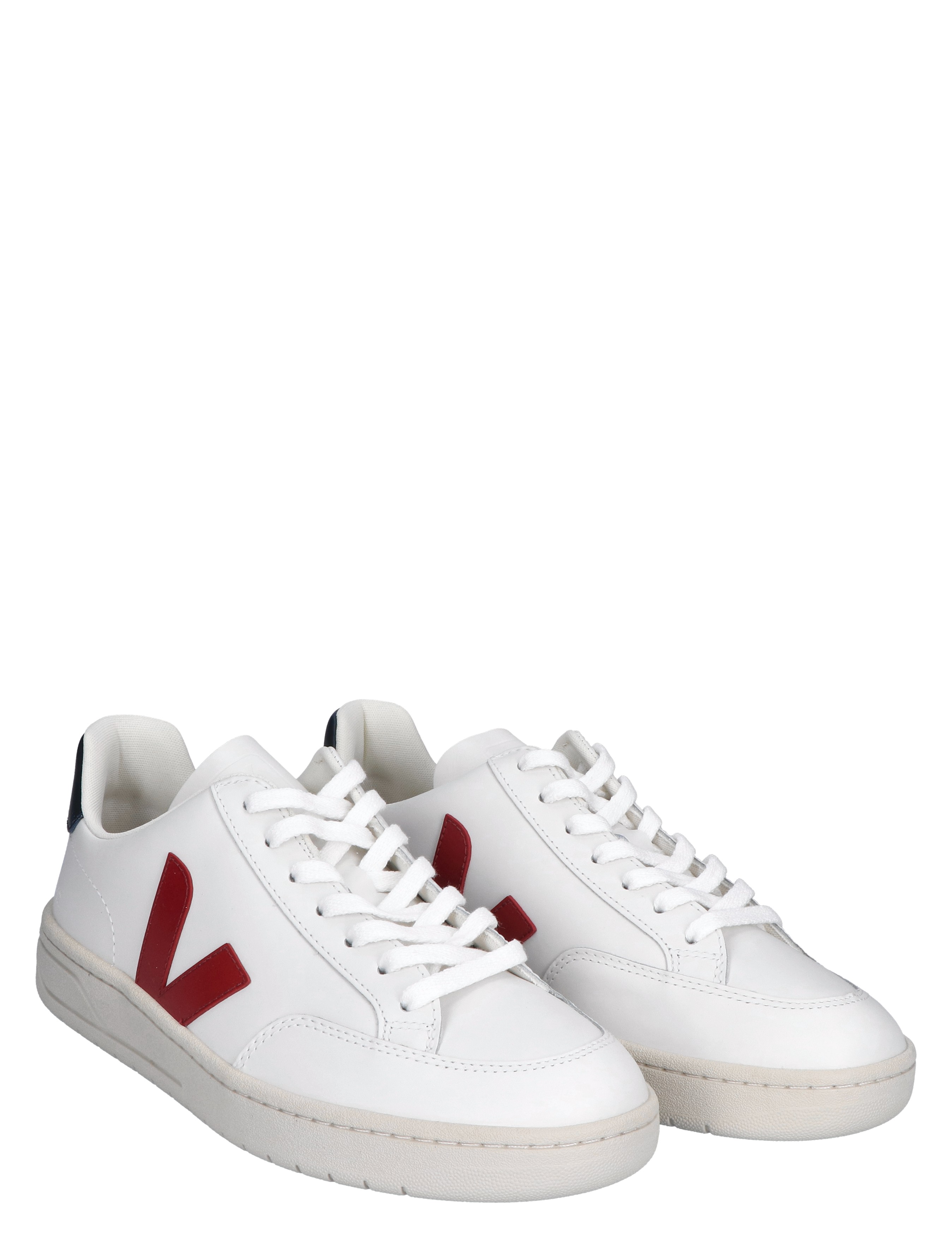 V-12 Men Leather White Blue