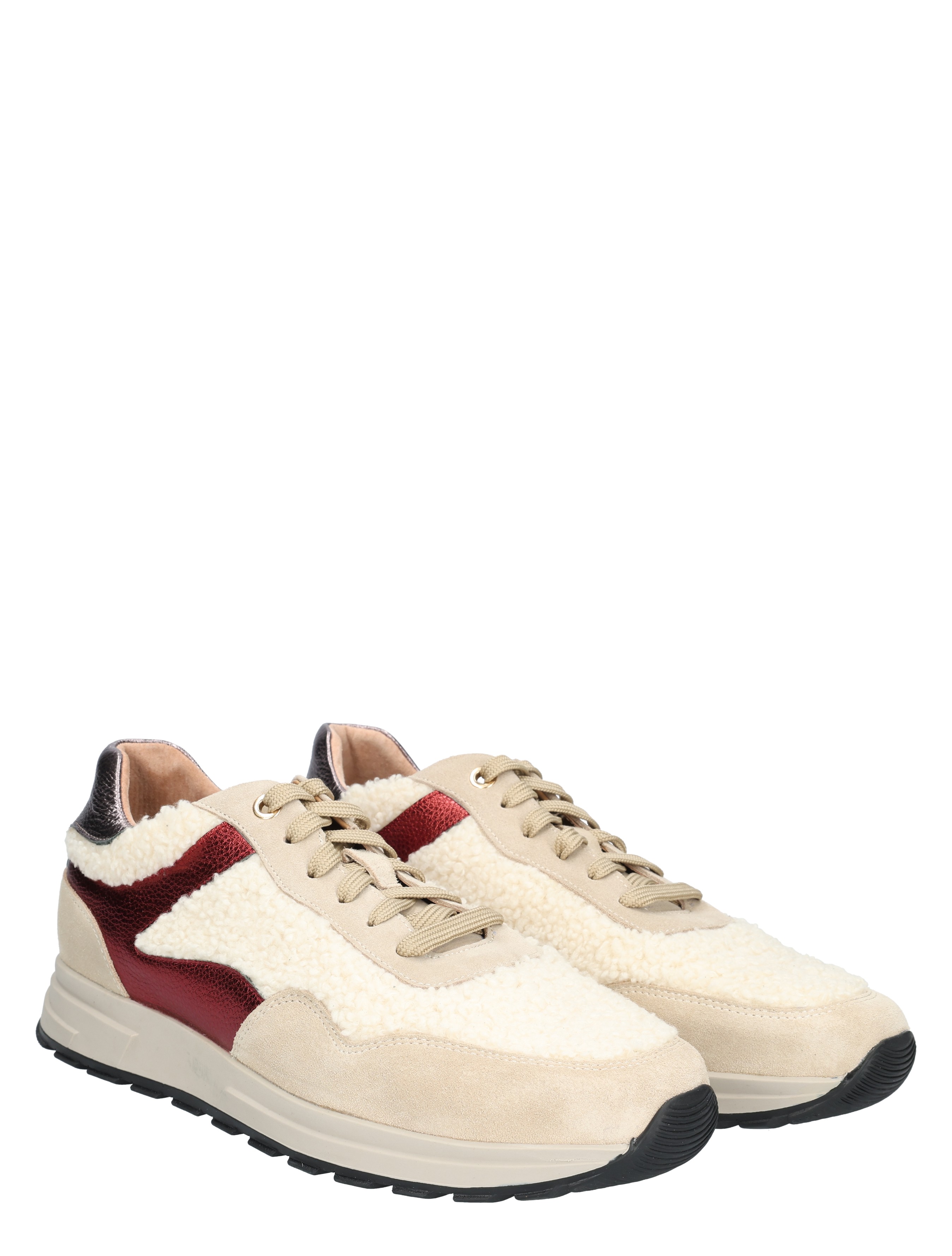 Rapid Soul - Yelda 2545158 Beige Red Silver - Dames - Veterschoenen - Casual Veterschoenen - 49473_77_5