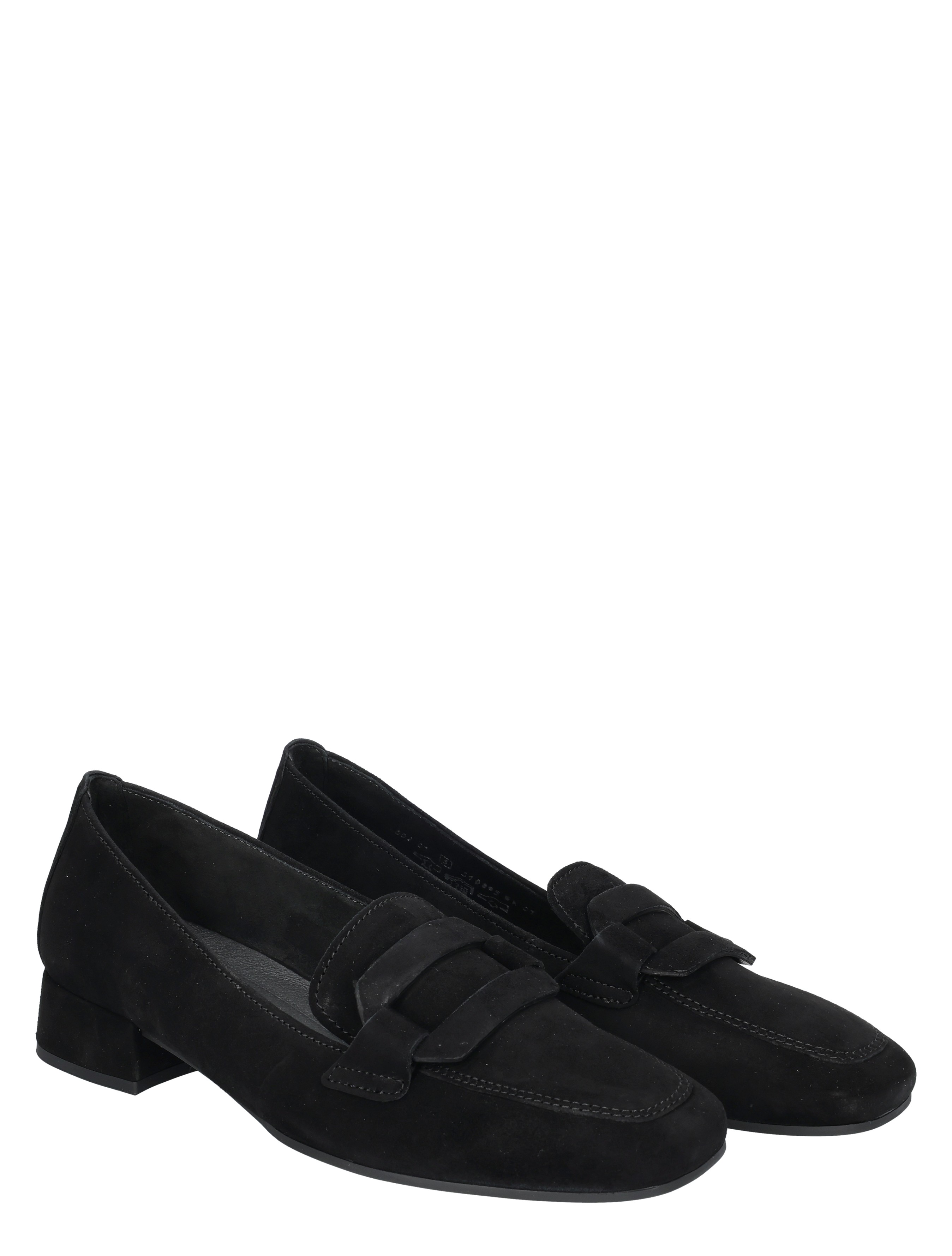 zwarte schoenen, loafers, suede, kloosterband, middelhoge hak