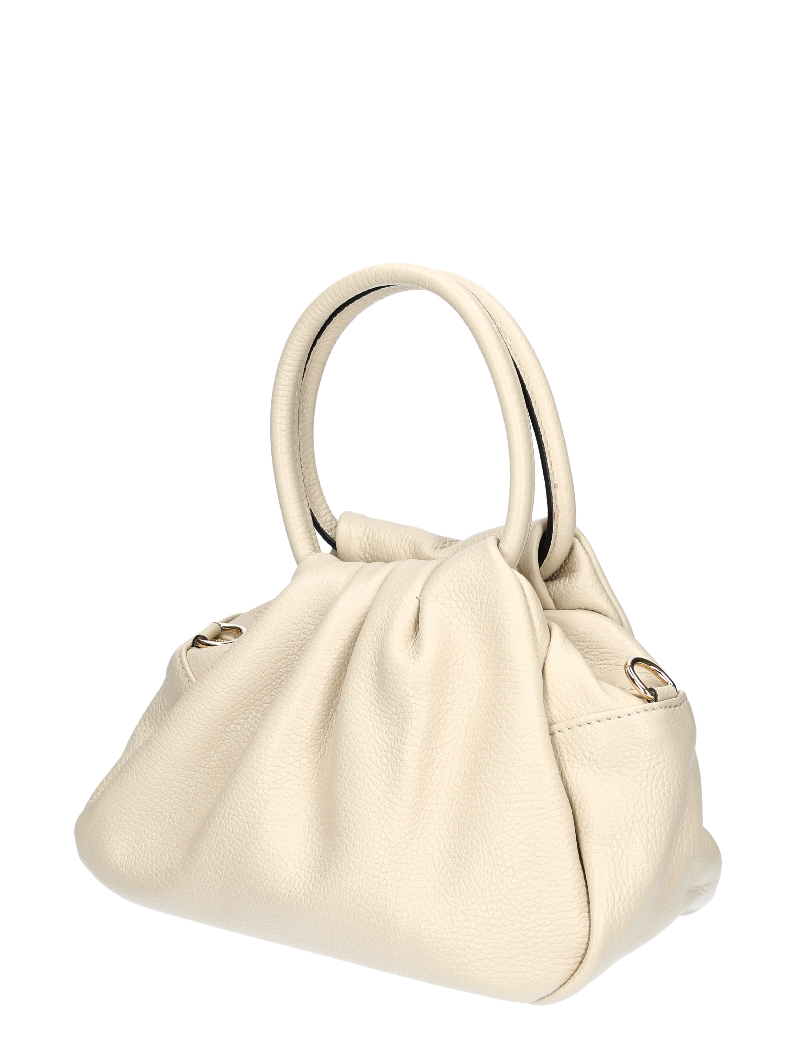 handtas, tasje, leer, beige, draagtasje