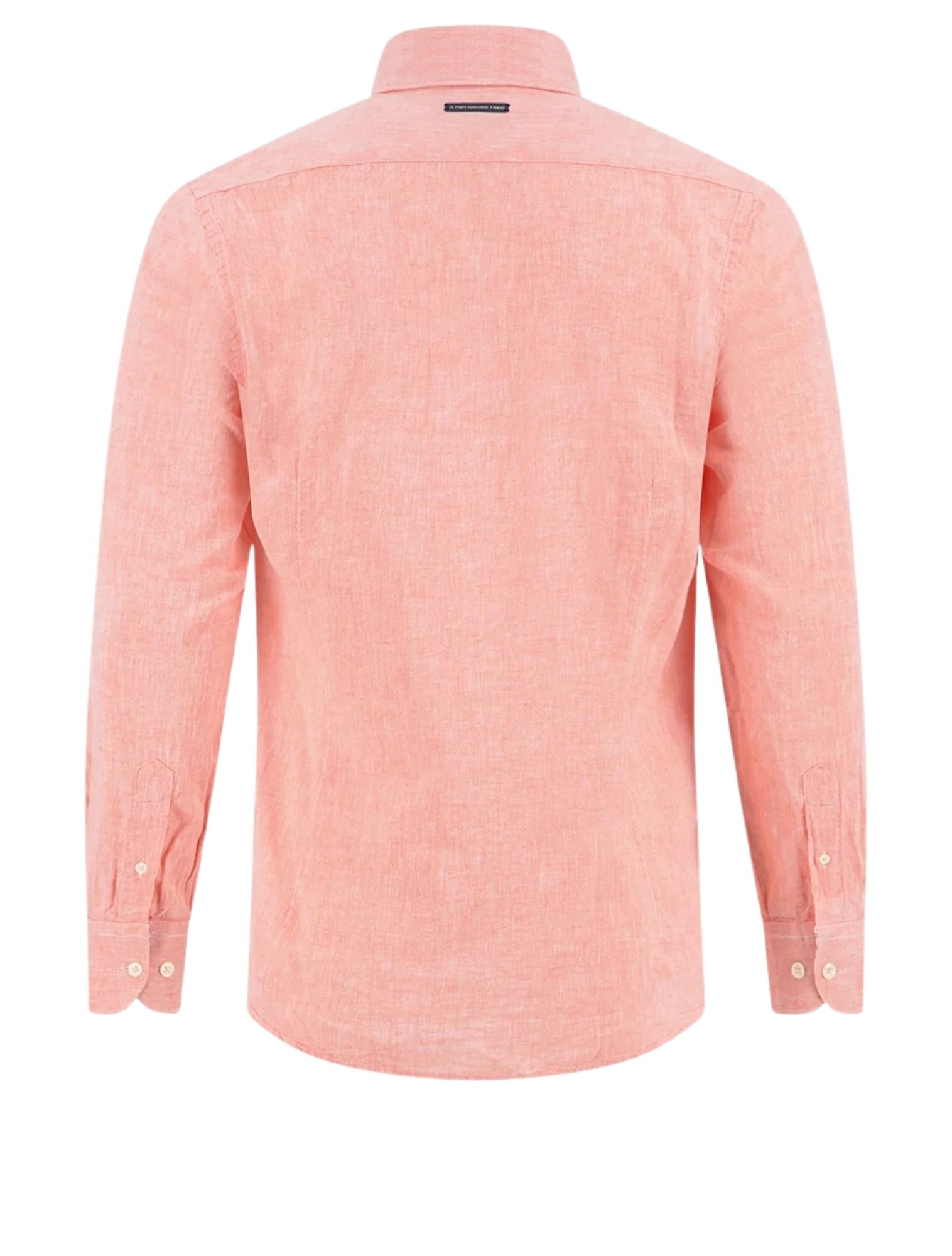 A Fish Named Fred - Shirt Linen 456 Peach - Heren - Shirts - 51194_48_2