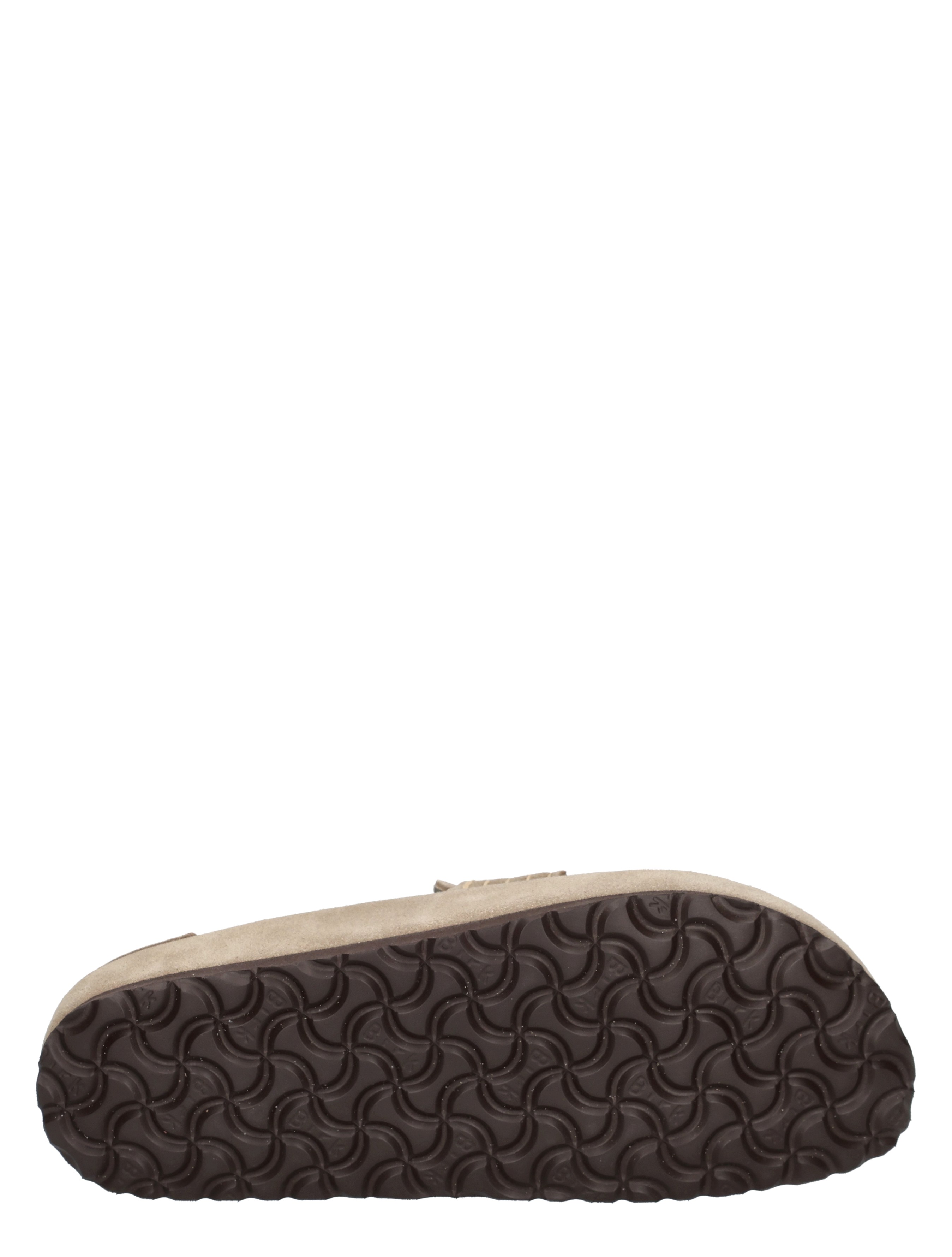 Birkenstock - Naples Wrapped Suede Suede Taupe Narrow - Dames - Loafers - 49861_77_9