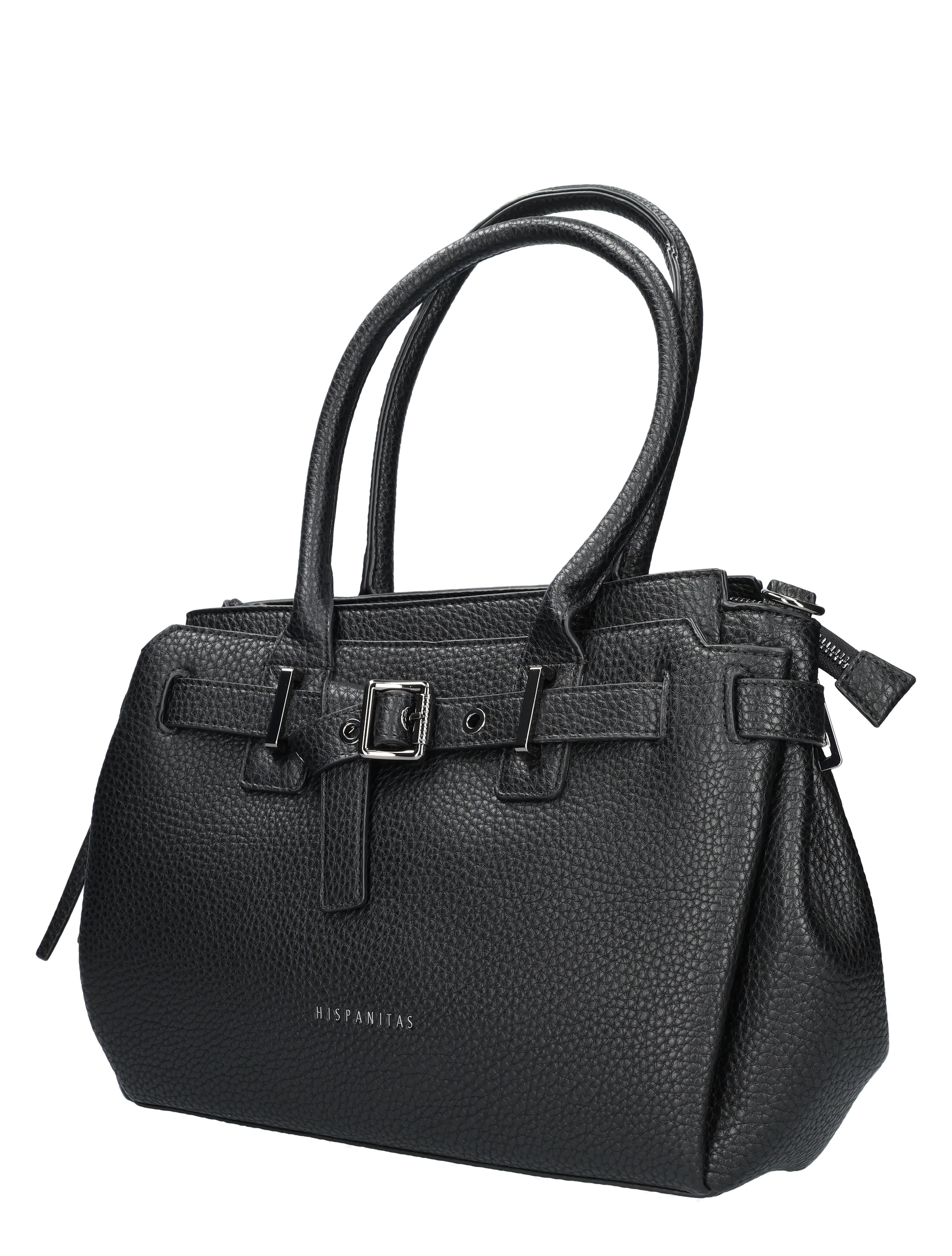 Hispanitas - BI254146 Grained Black - Dames - Schoudertassen - 48964_11_2