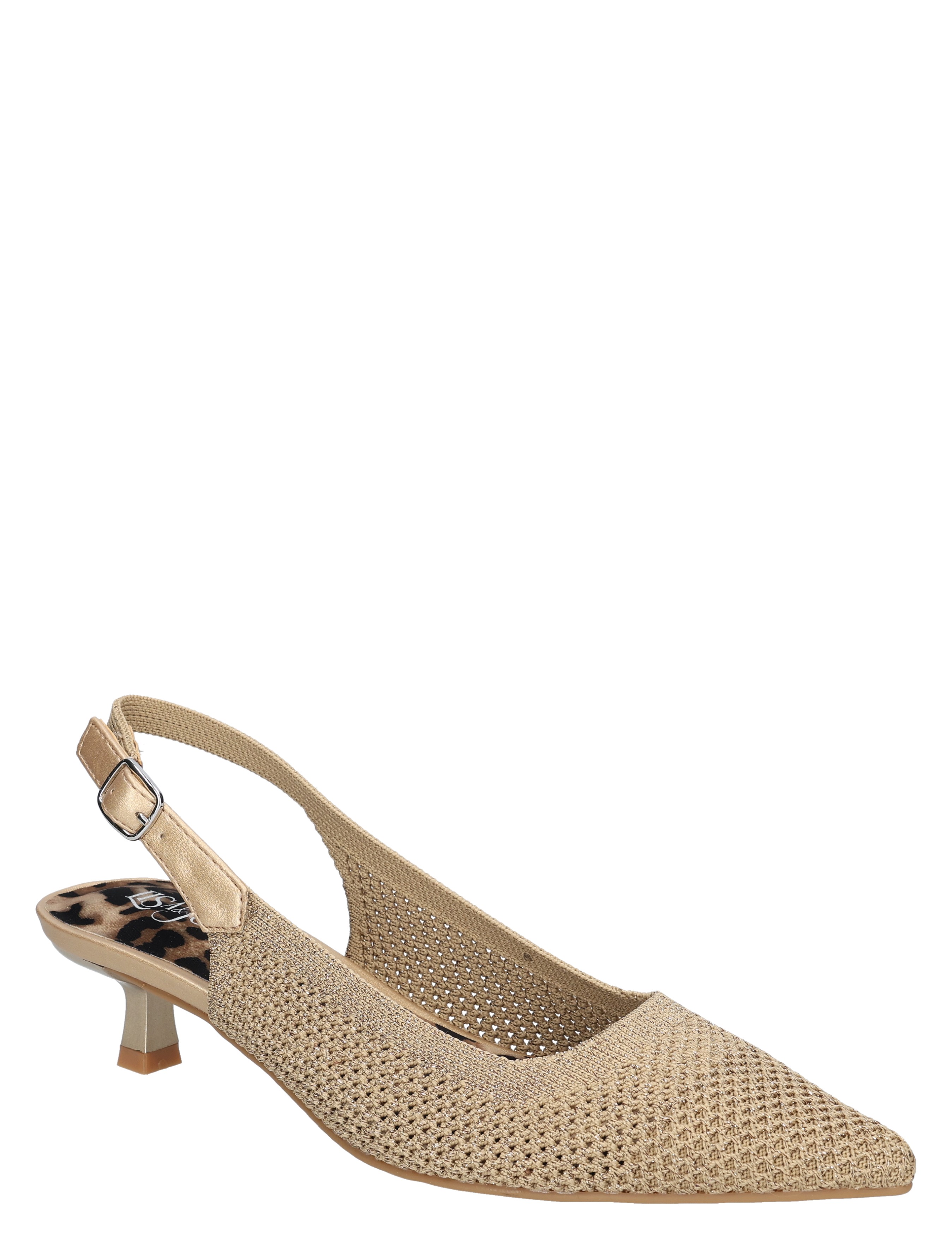 Lisa & Jo - Zuza Gold Silver Knitt - Dames - Pumps - 50871_53_3