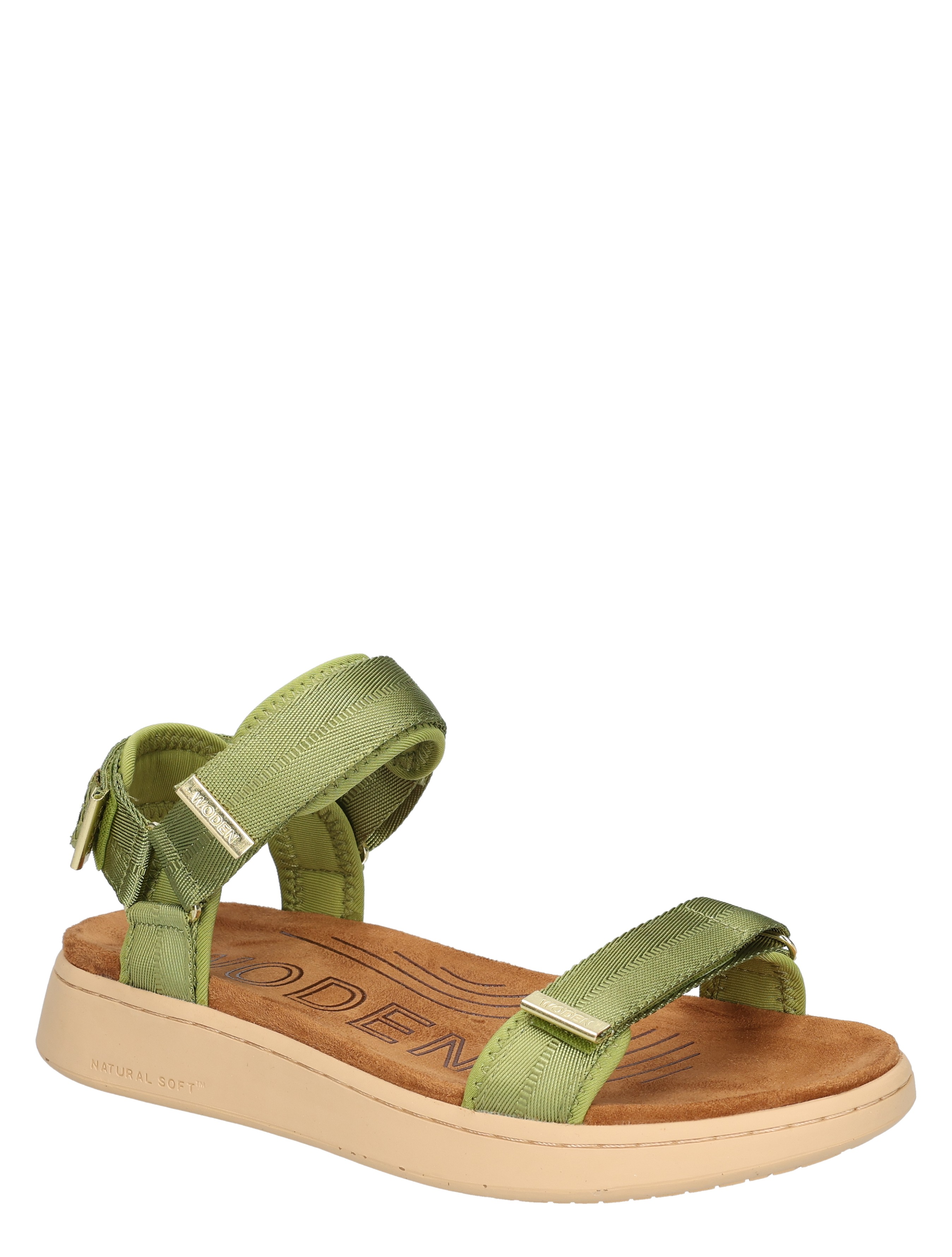 sandalen, groen, bandjes, slip-on?, neutraal_sandaal