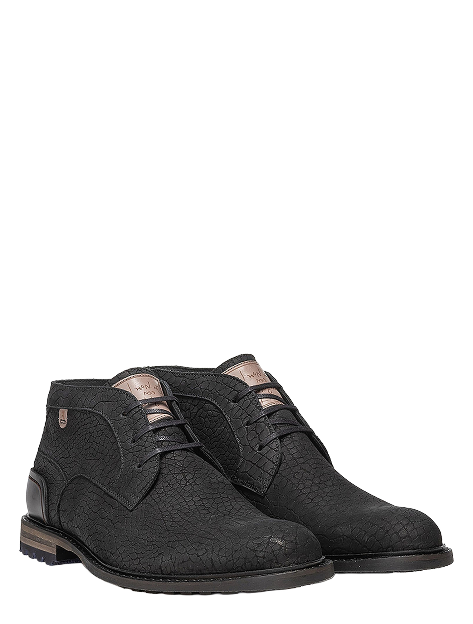 Floris van Bommel - Crepi SFM-50159 10-01 Black H-Wijdte - Heren - Boots - Veter Boots - 50139_11_2