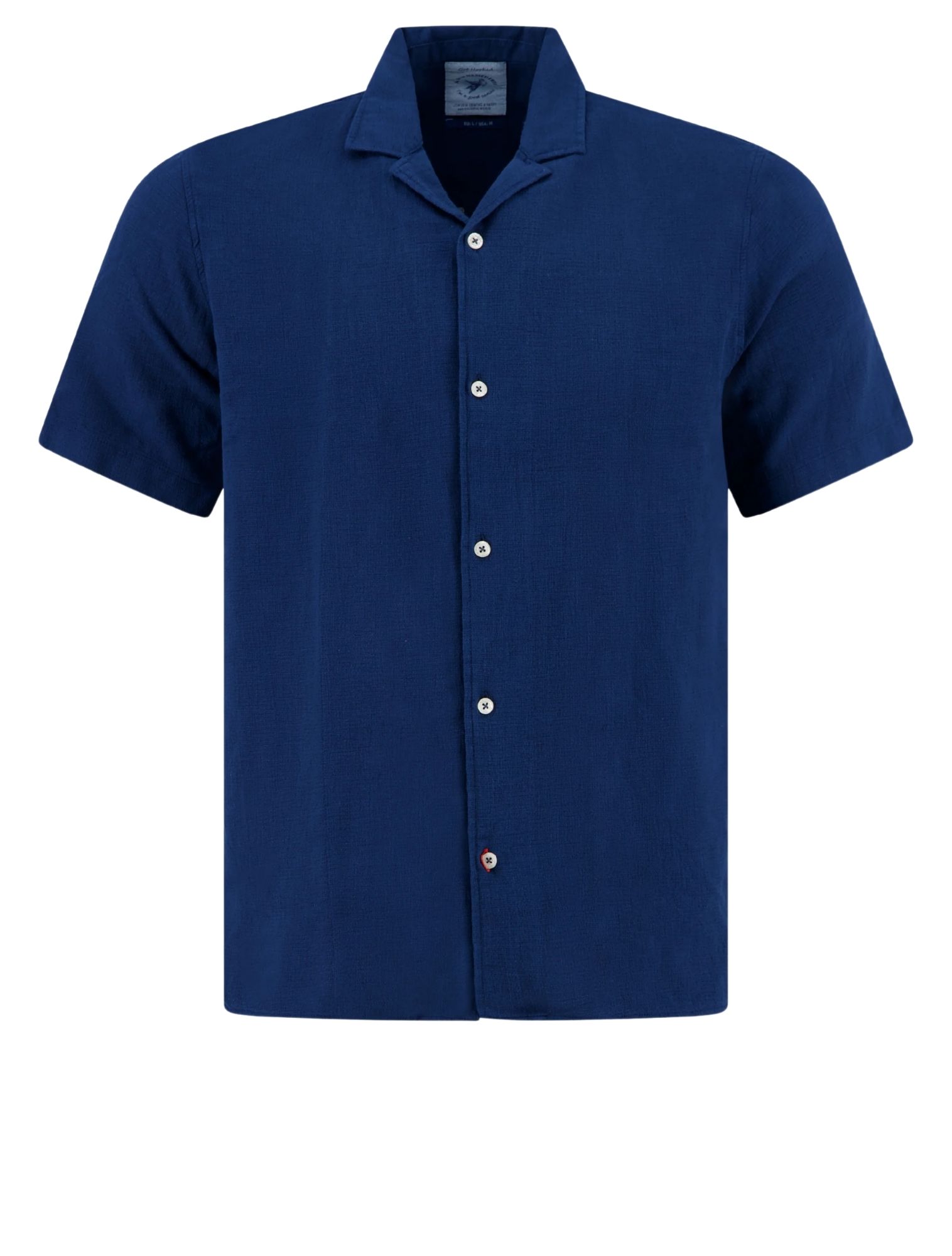 A Fish Named Fred - Cuban Shirt 607 Cobalt - Heren - Shirts - 51191_33_1