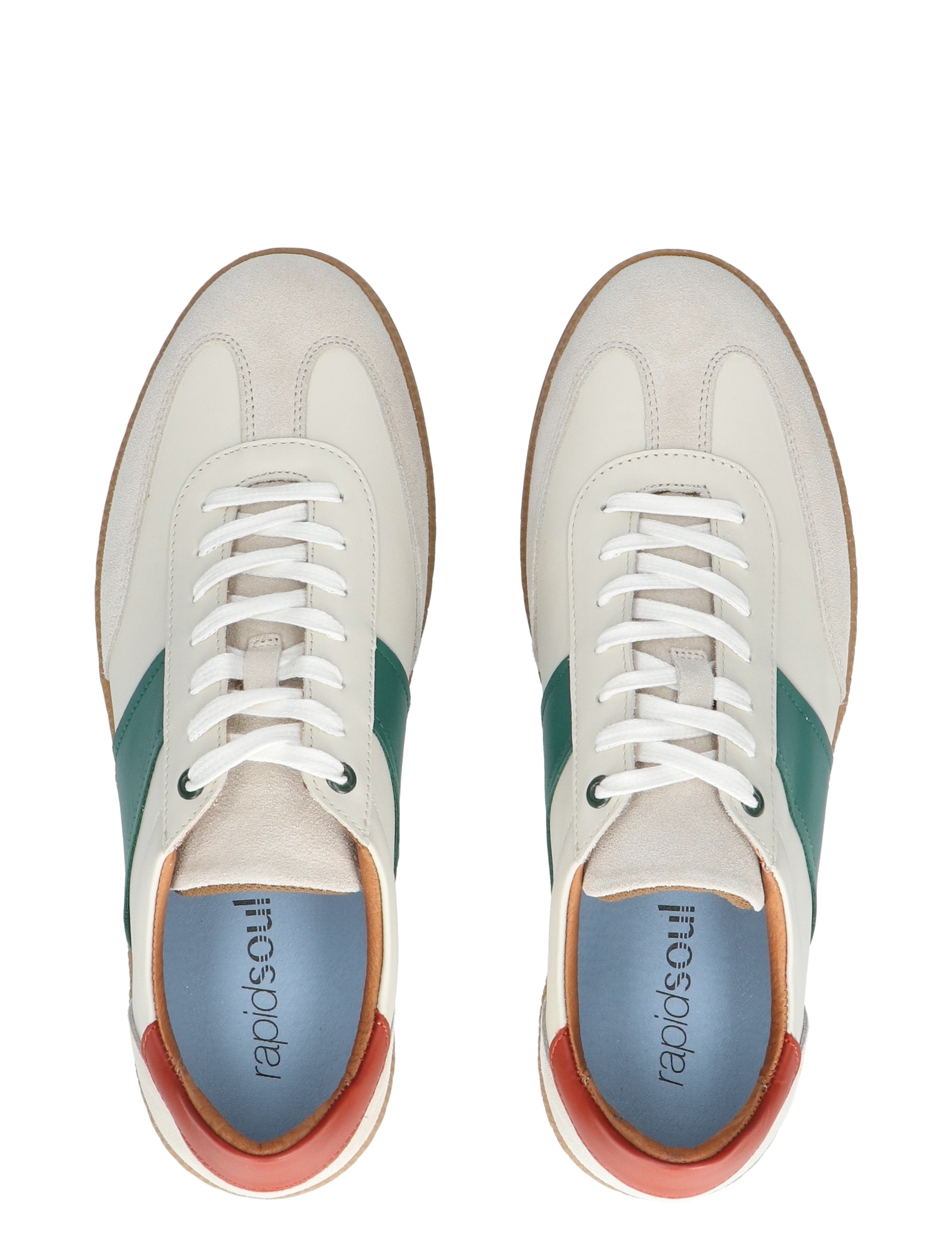 Rapid Soul - Willy Beige Green - Heren - Veterschoenen - Casual Veterschoenen - 47582_76_7