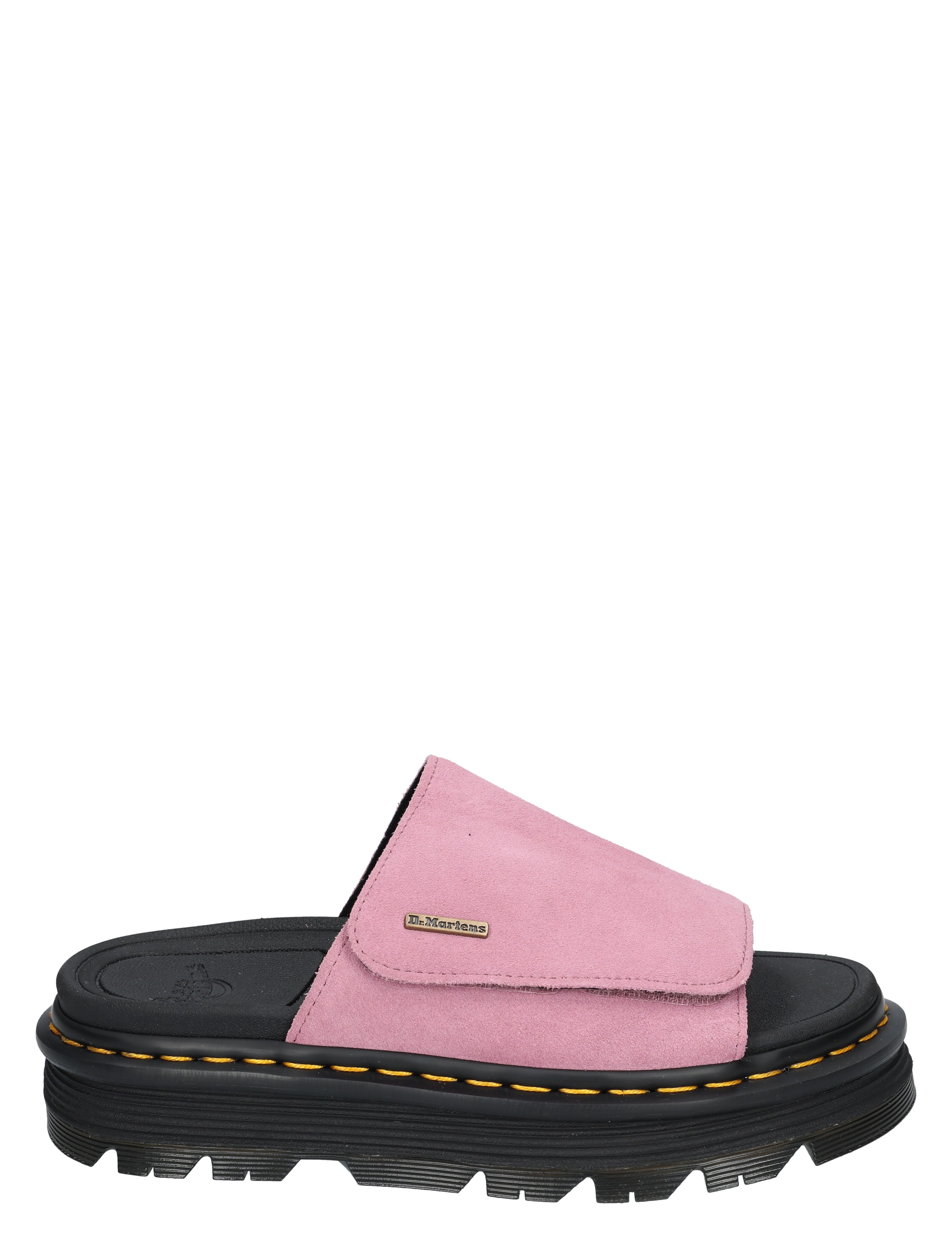 Dr. Martens - Zebzag Slide Dusty Rose Suede - Dames - Muiltjes - 49831_48_1