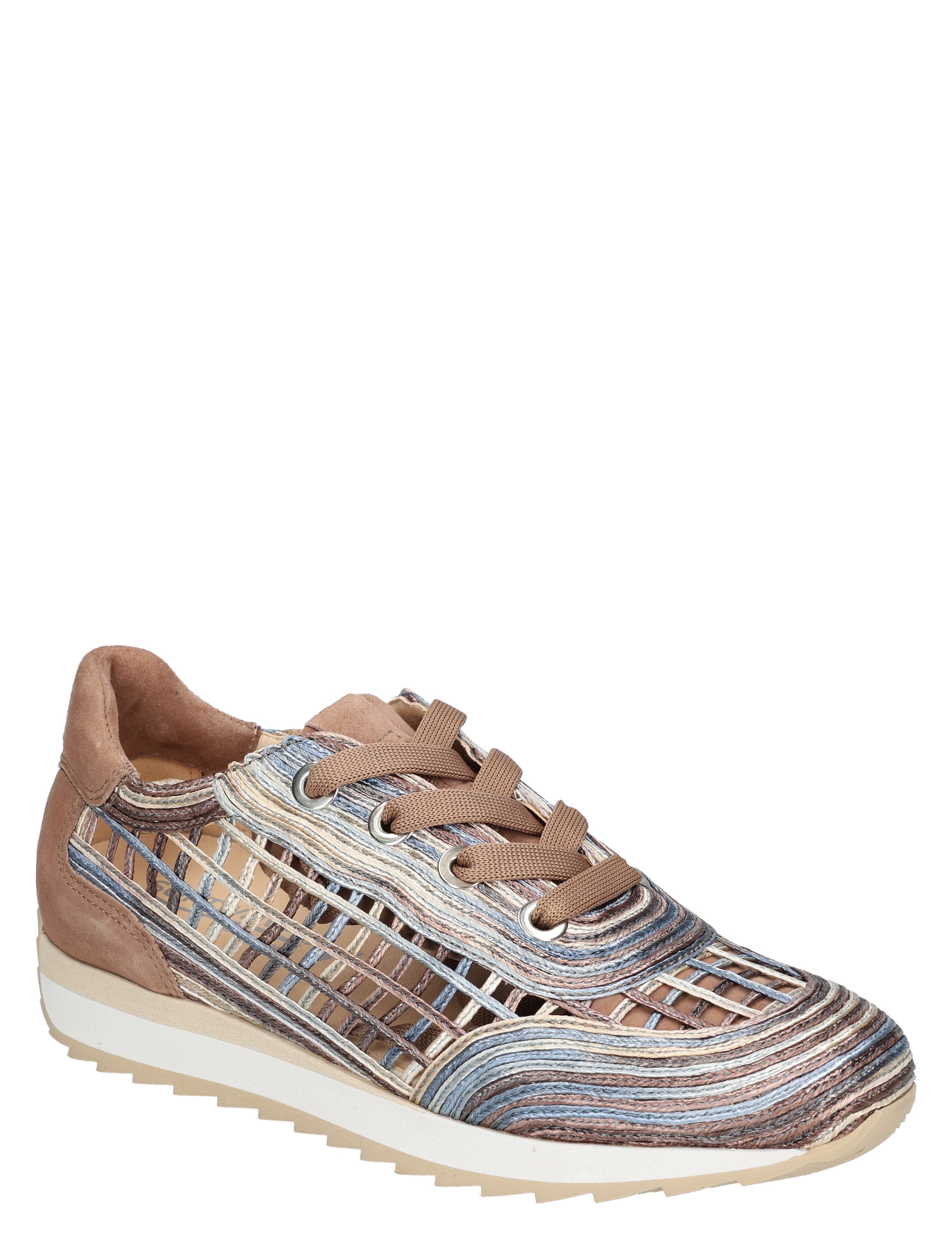 Softwaves - 9.32.30  004 Rafia MLT Blue - Dames - Veterschoenen - Casual Veterschoenen - 50736_23_3