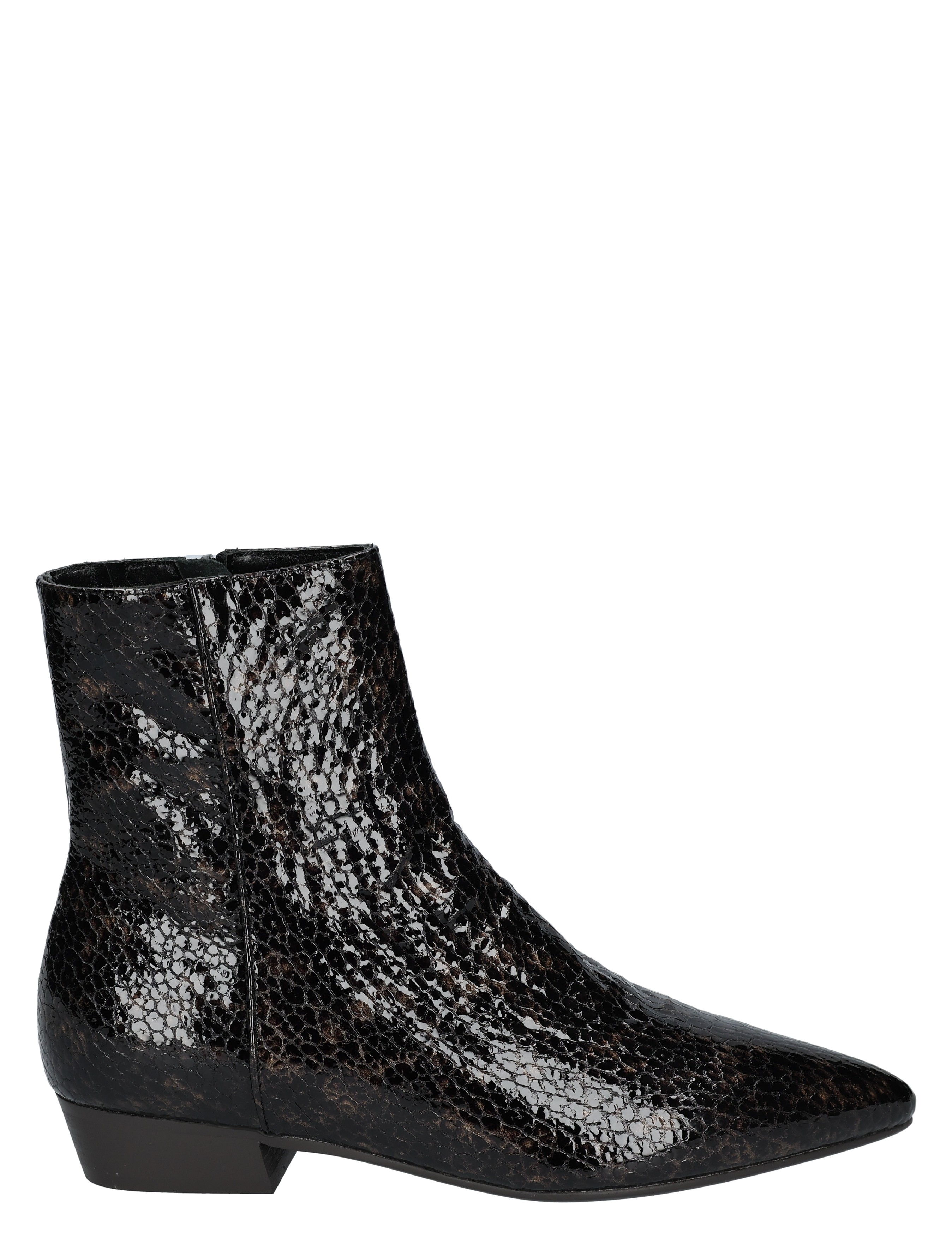 Di Lauro - Camelia Dark Brown Patent - Dames - Boots - Enkellaarsjes - 51965_20_1